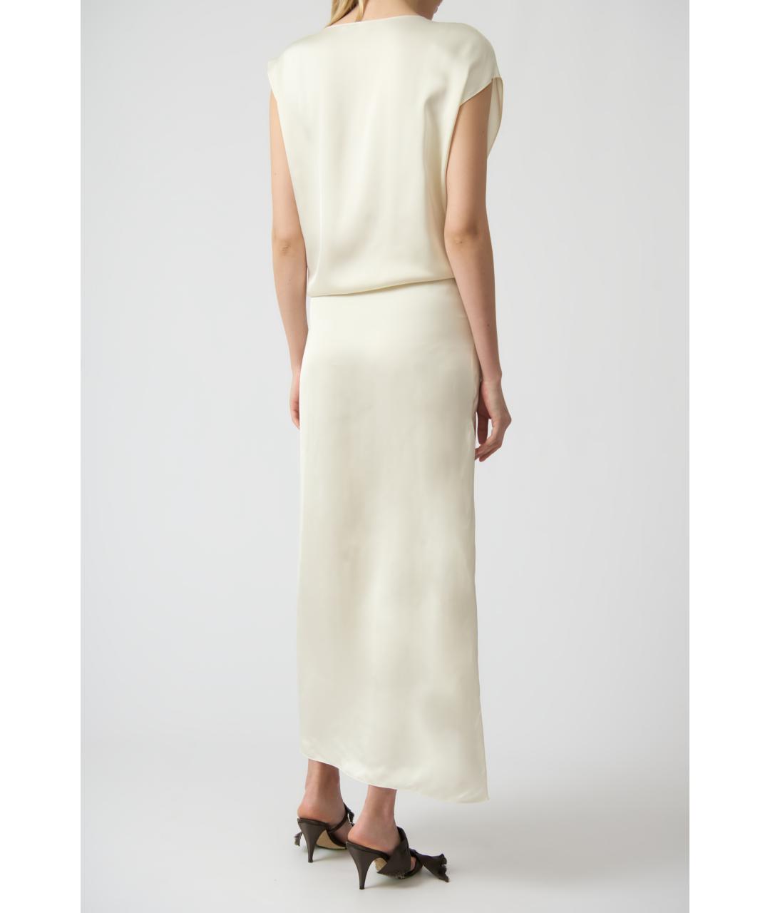 THE ROW Белое вискозное вечернее платье, фото 6