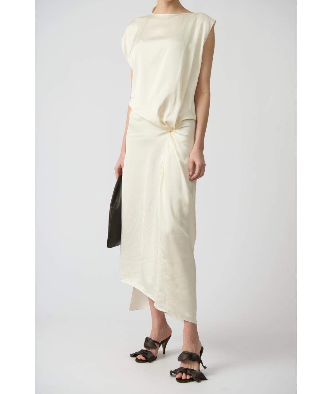 THE ROW Белое вискозное вечернее платье, фото 3