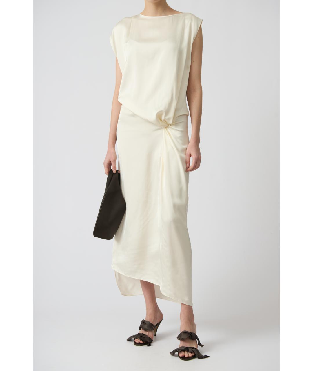 THE ROW Белое вискозное вечернее платье, фото 2