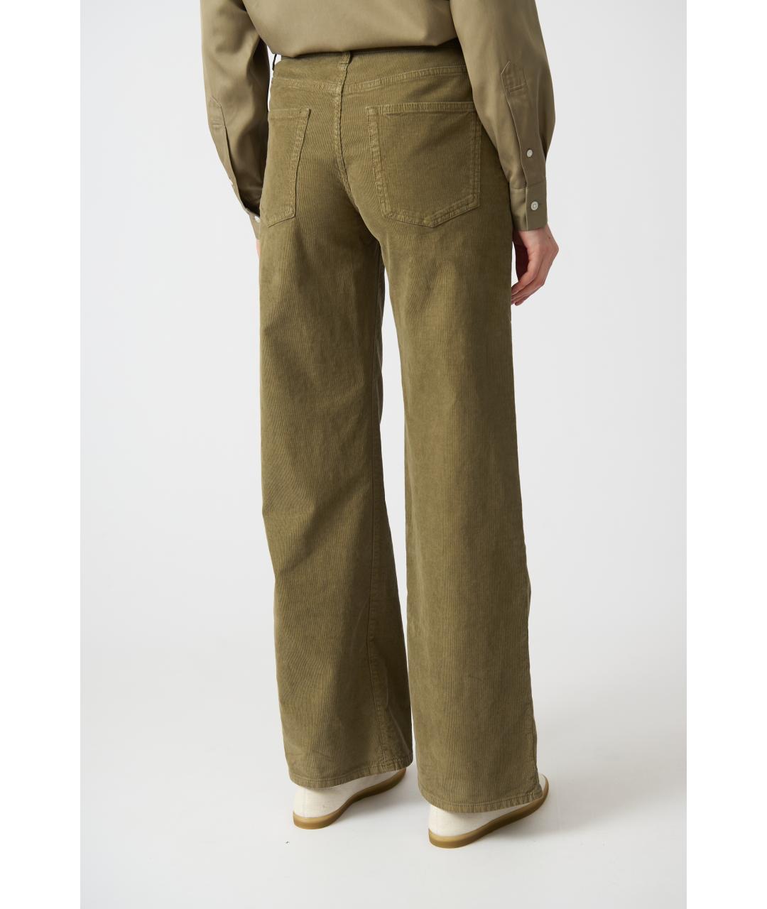 THE ROW Хаки хлопковые прямые джинсы, фото 3
