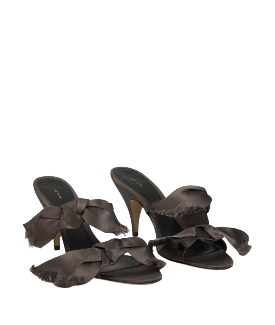 THE ROW Коричневые кожаные босоножки, фото 1