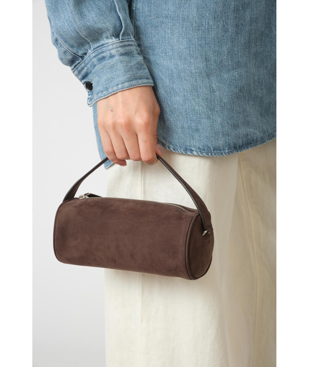 THE ROW Коричневая кожаная сумка через плечо, фото 5