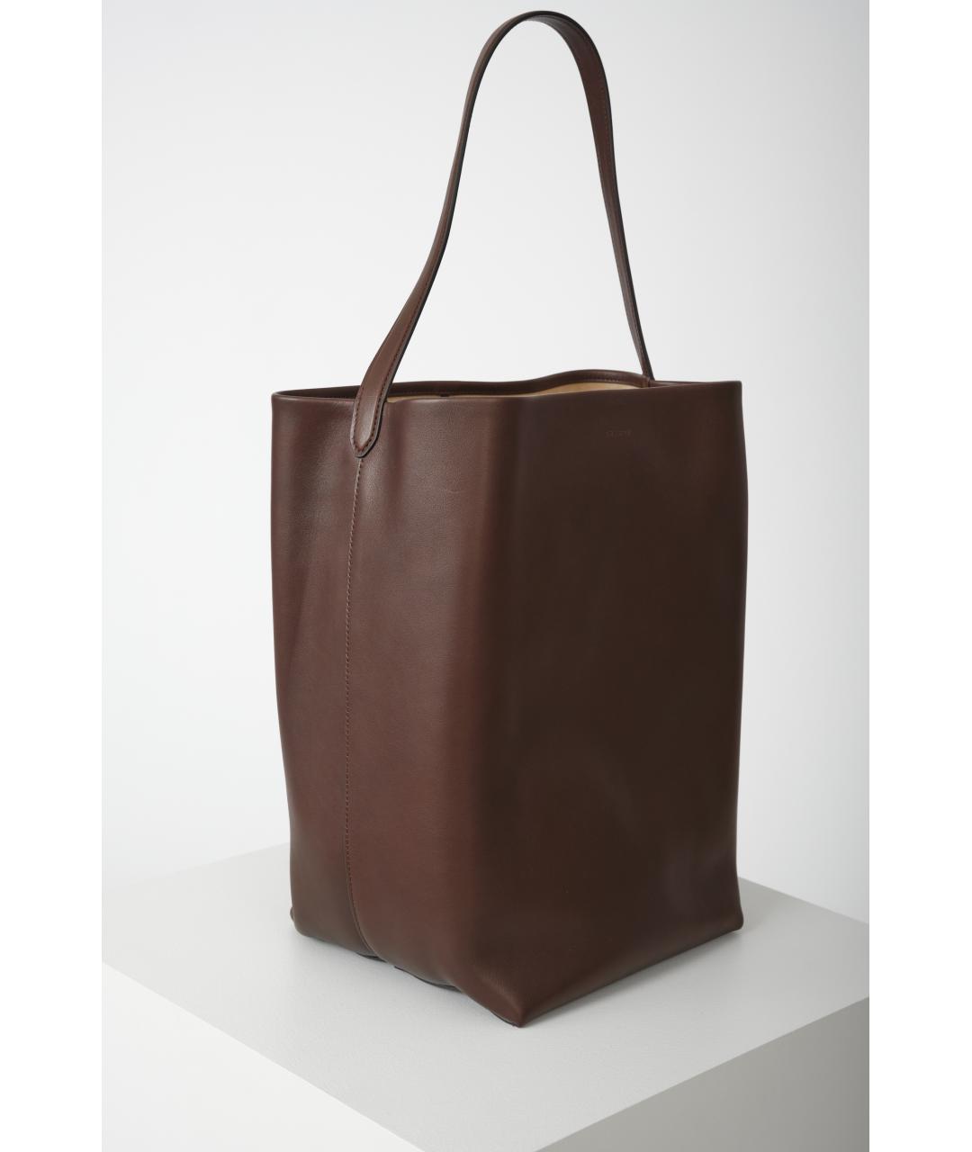 THE ROW Коричневая кожаная сумка через плечо, фото 7