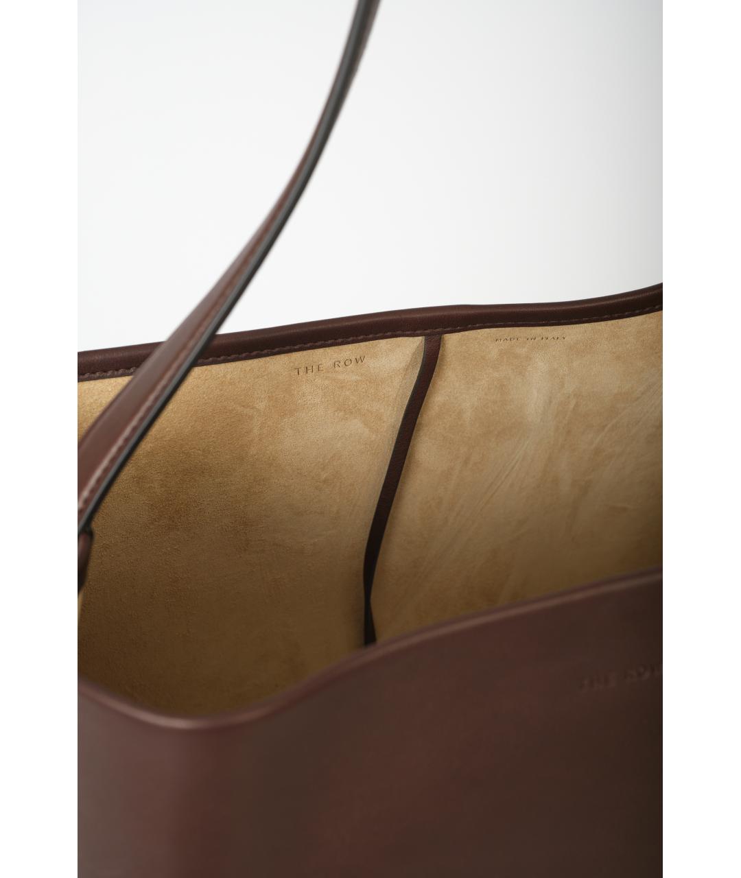 THE ROW Коричневая кожаная сумка через плечо, фото 3