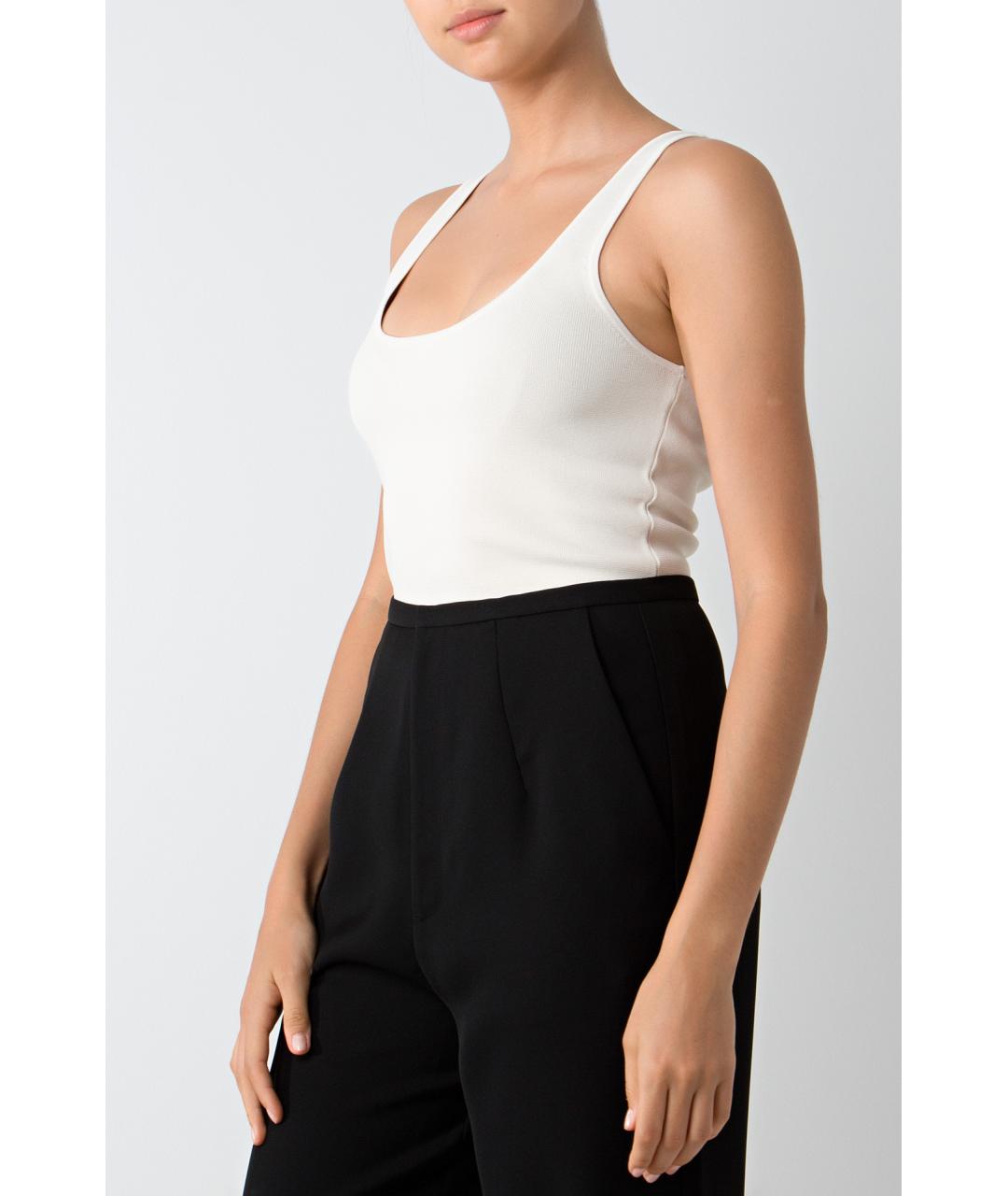 TOTEME Белая вискозная майка, фото 4