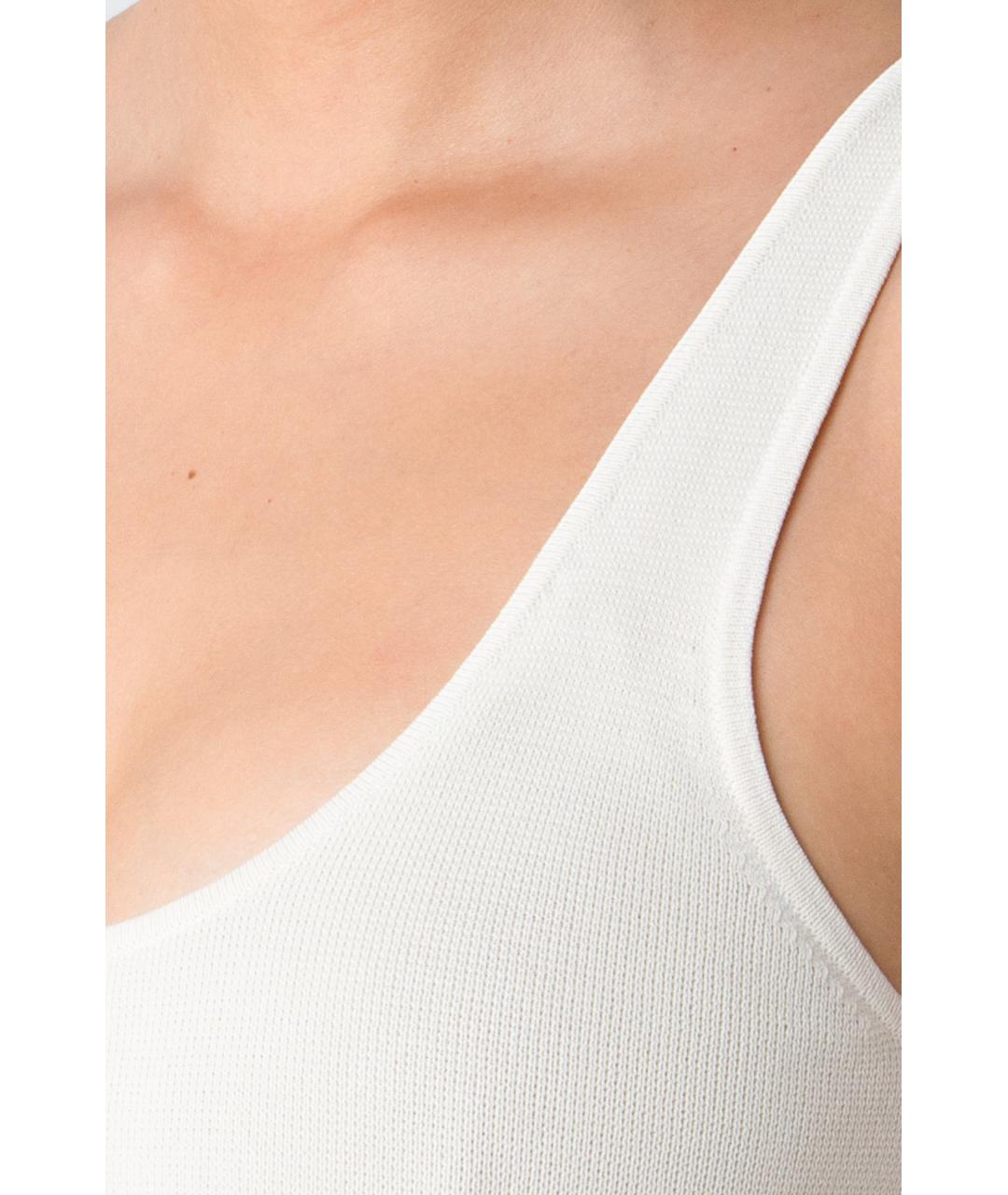 TOTEME Белая вискозная майка, фото 5