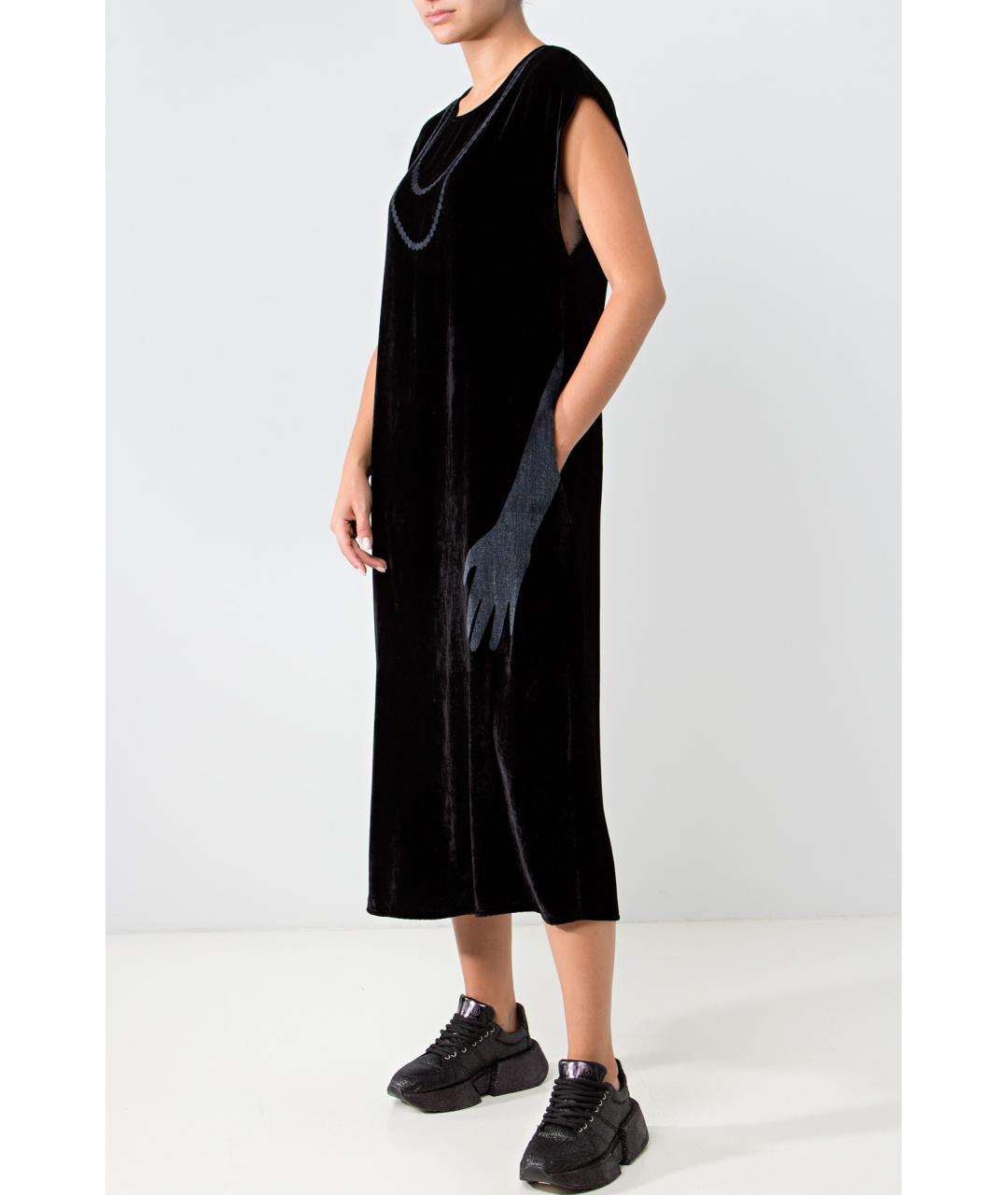 MM6 MAISON MARGIELA Коричневое вискозное вечернее платье, фото 3