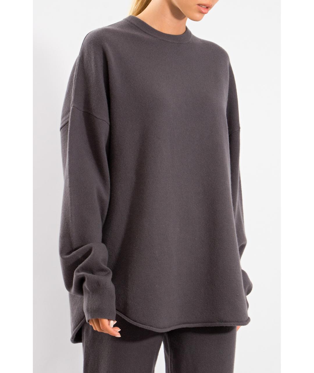EXTREME CASHMERE Серый кашемировый джемпер / свитер, фото 5