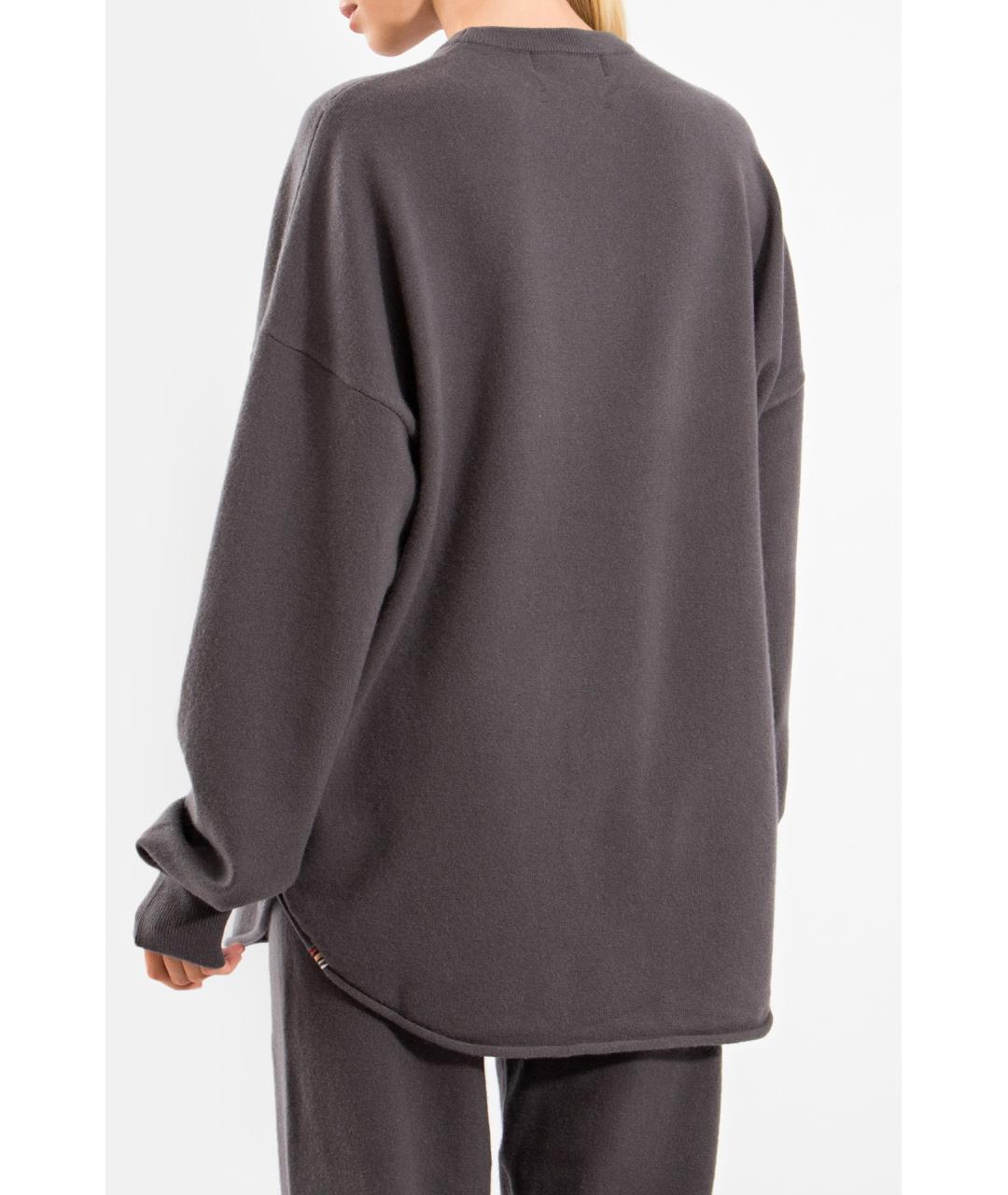 EXTREME CASHMERE Серый кашемировый джемпер / свитер, фото 6