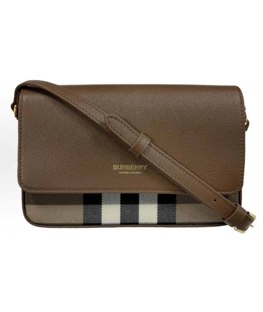 BURBERRY Коричневая сумка через плечо, фото 1