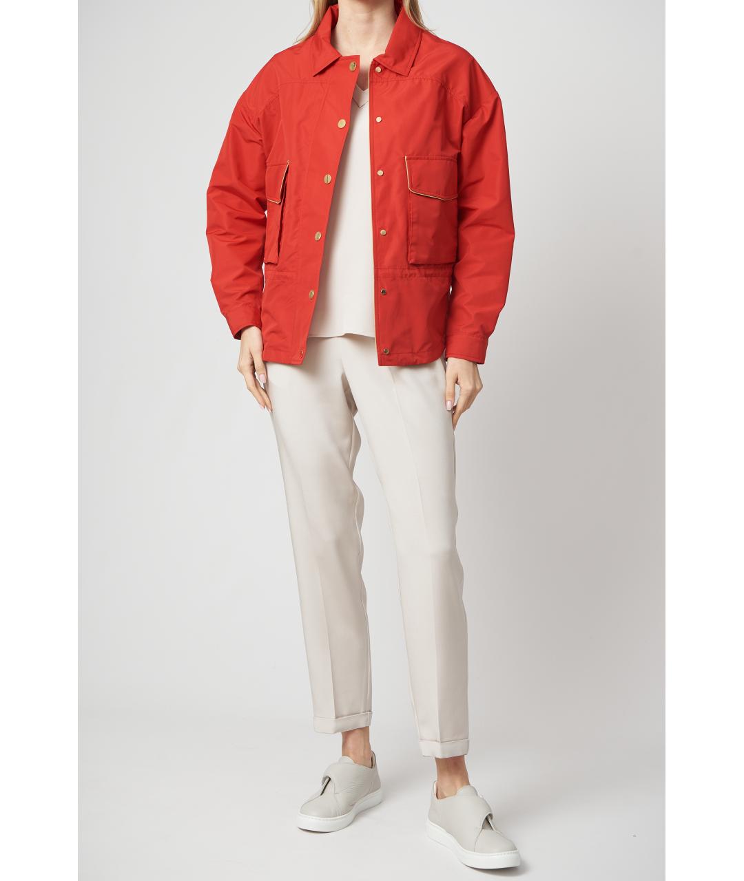 KITON Красная полиэстеровая куртка, фото 3