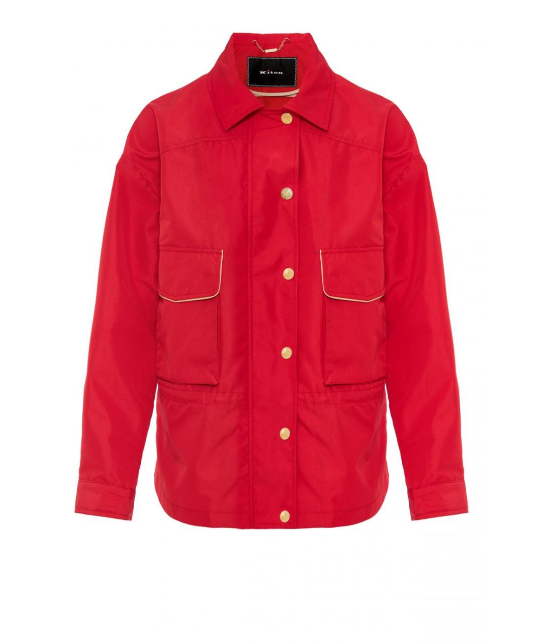 KITON Красная полиэстеровая куртка, фото 1