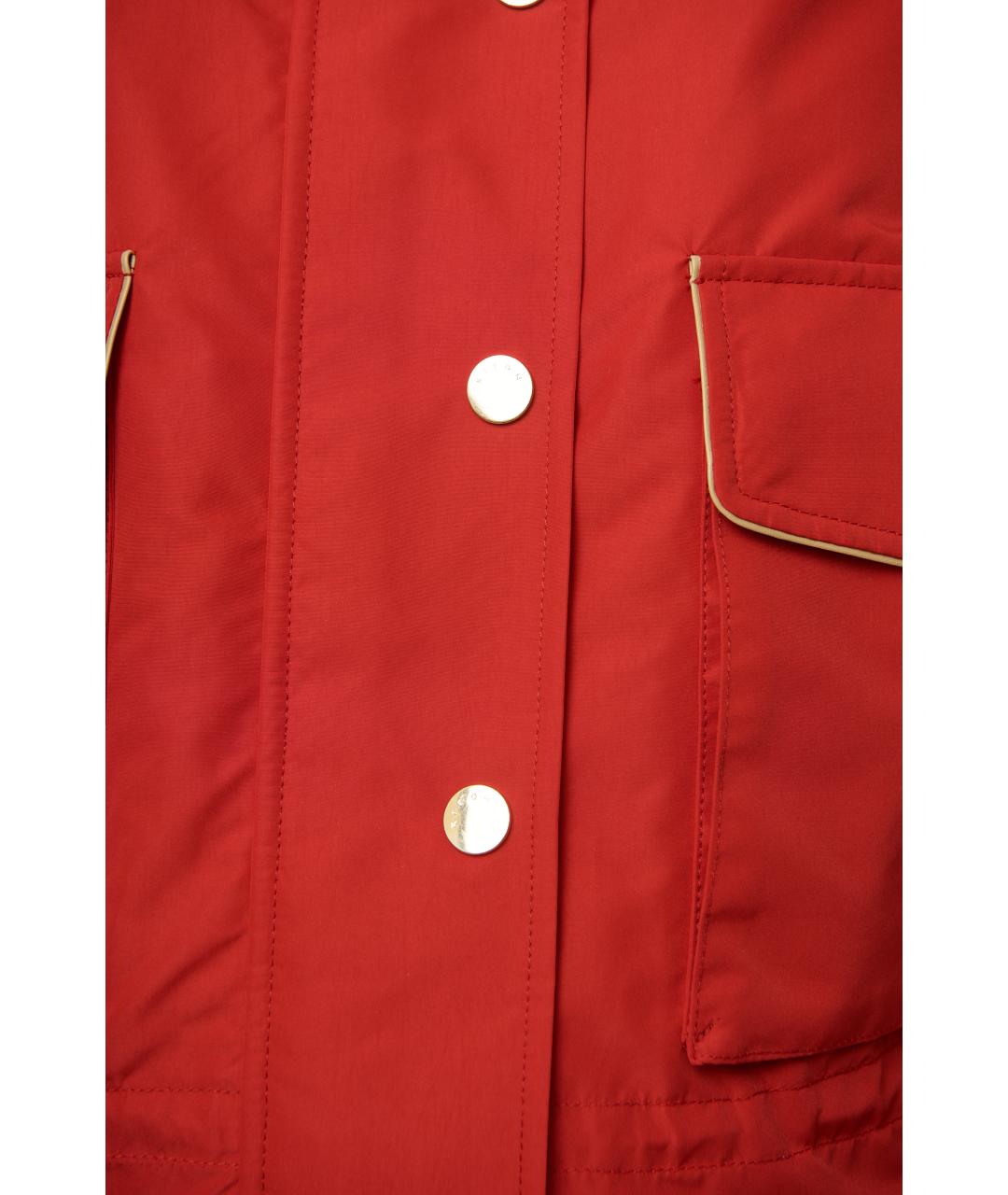KITON Красная полиэстеровая куртка, фото 5