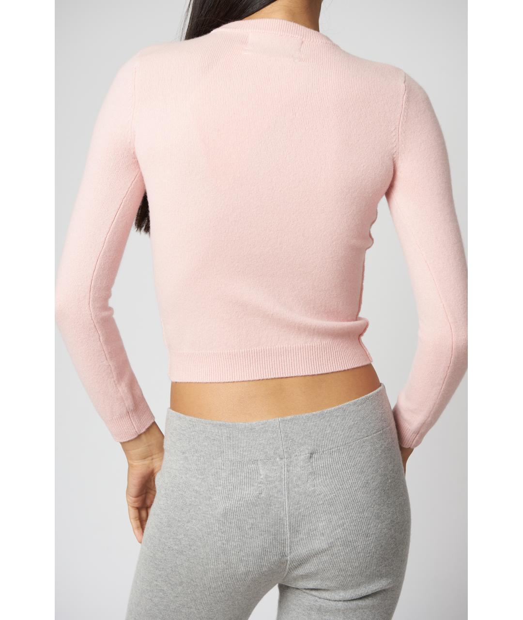 EXTREME CASHMERE Розовый кашемировый джемпер / свитер, фото 4