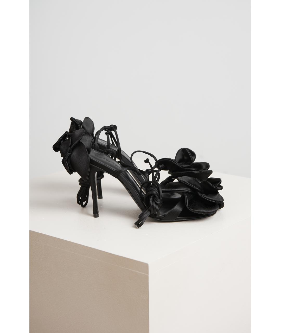 MAGDA BUTRYM Черные кожаные босоножки, фото 2