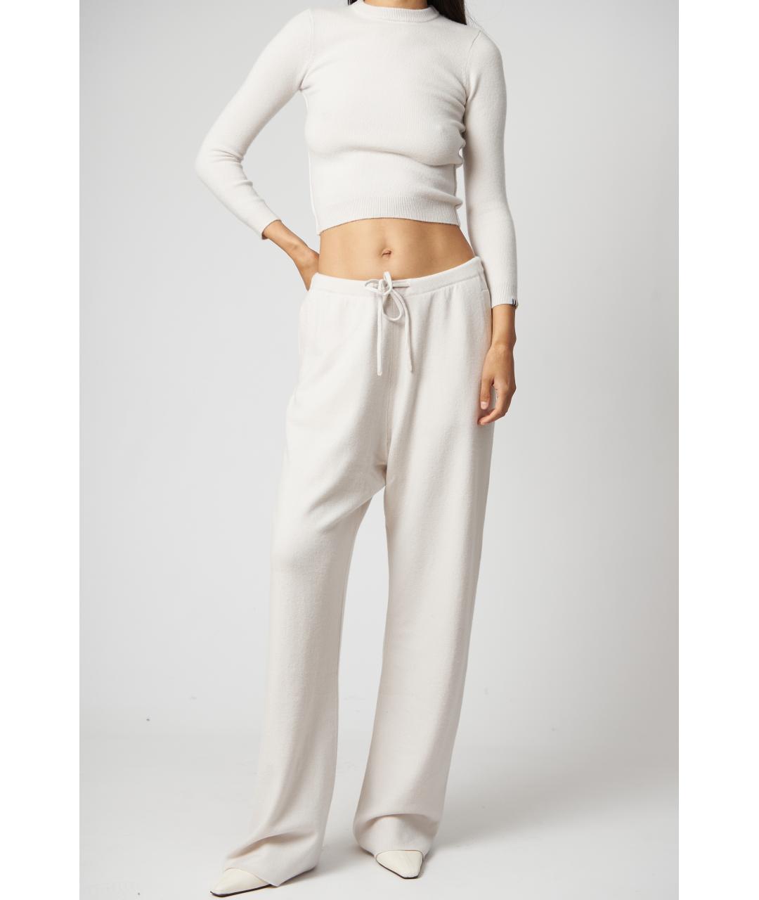 EXTREME CASHMERE Белый кашемировый джемпер / свитер, фото 2