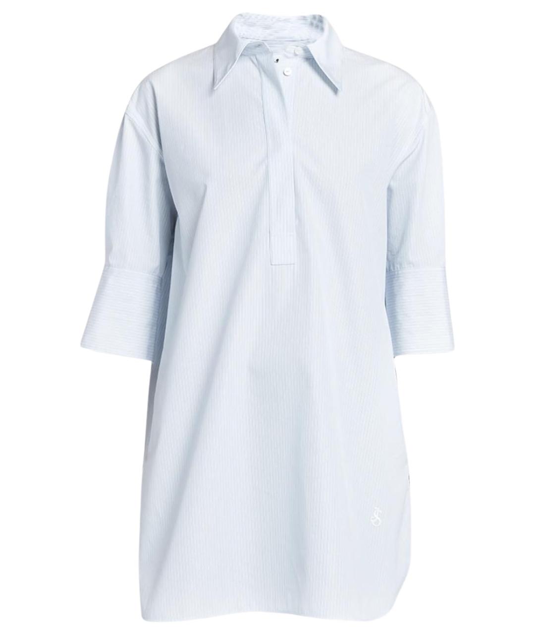 JIL SANDER Голубая хлопковая рубашка, фото 1