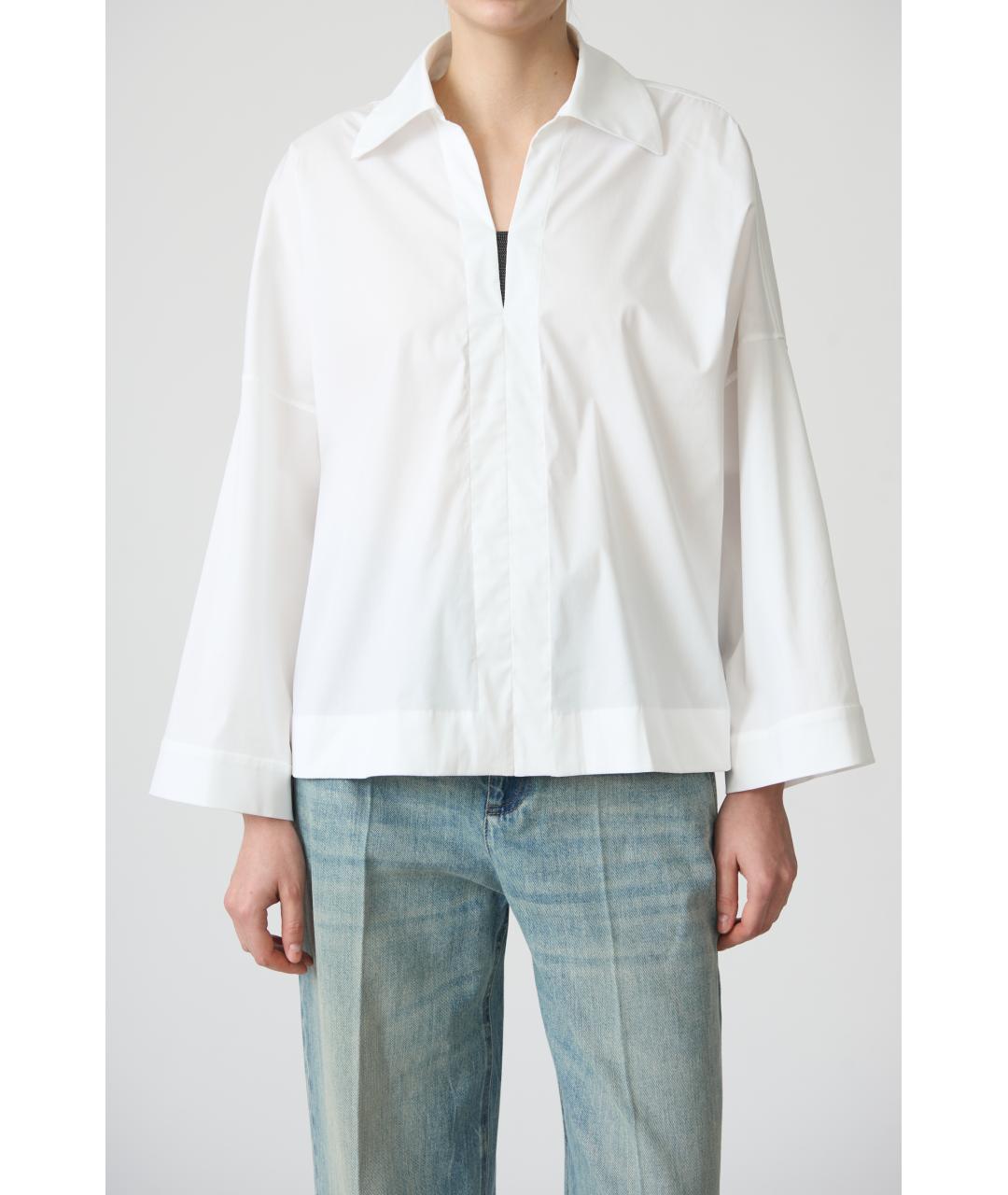 BRUNELLO CUCINELLI Белая хлопковая рубашка, фото 5