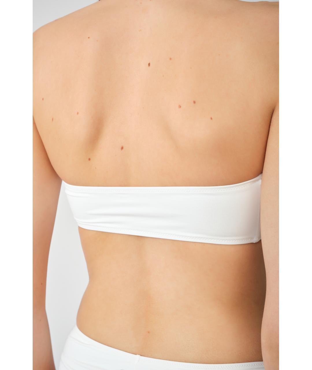 MC2 SAINT BARTH Белый полиэстеровый купальник, фото 4