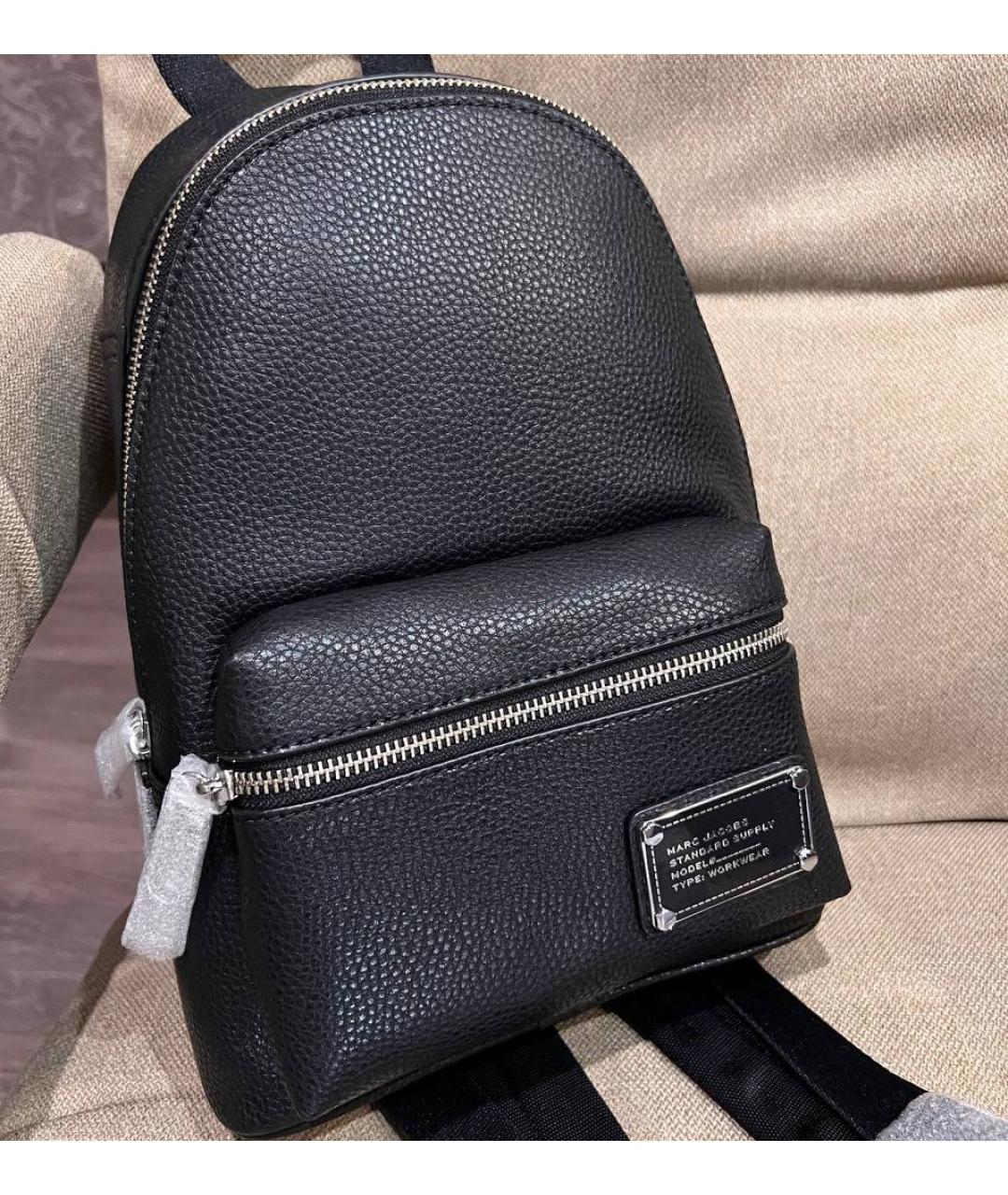 MARC JACOBS Черный кожаный рюкзак, фото 7