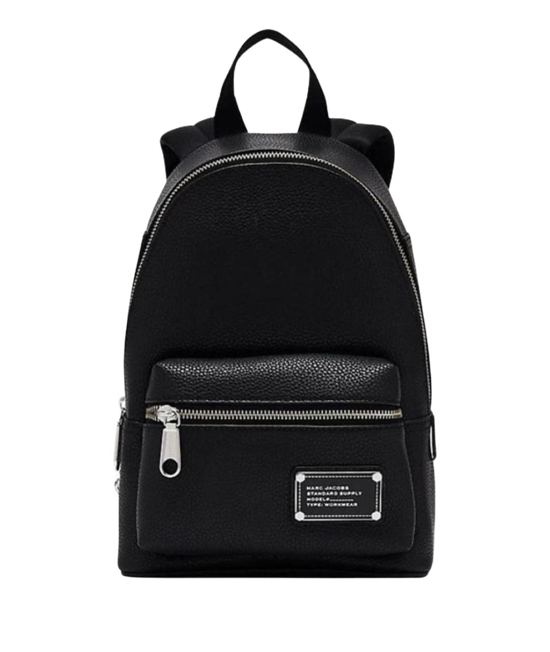 MARC JACOBS Черный кожаный рюкзак, фото 1