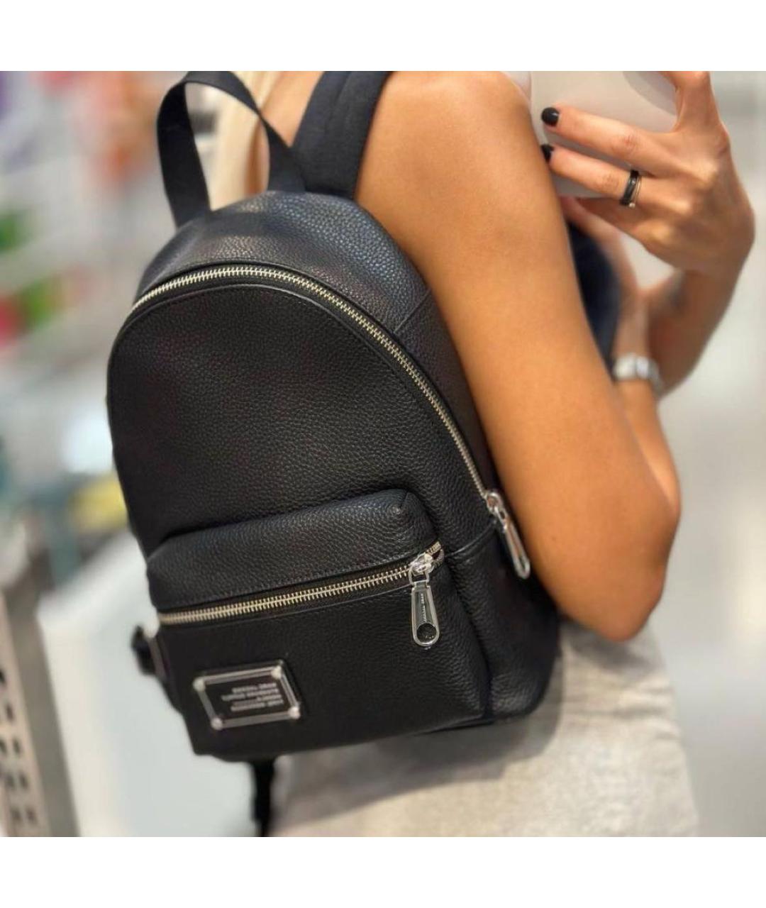 MARC JACOBS Черный кожаный рюкзак, фото 5