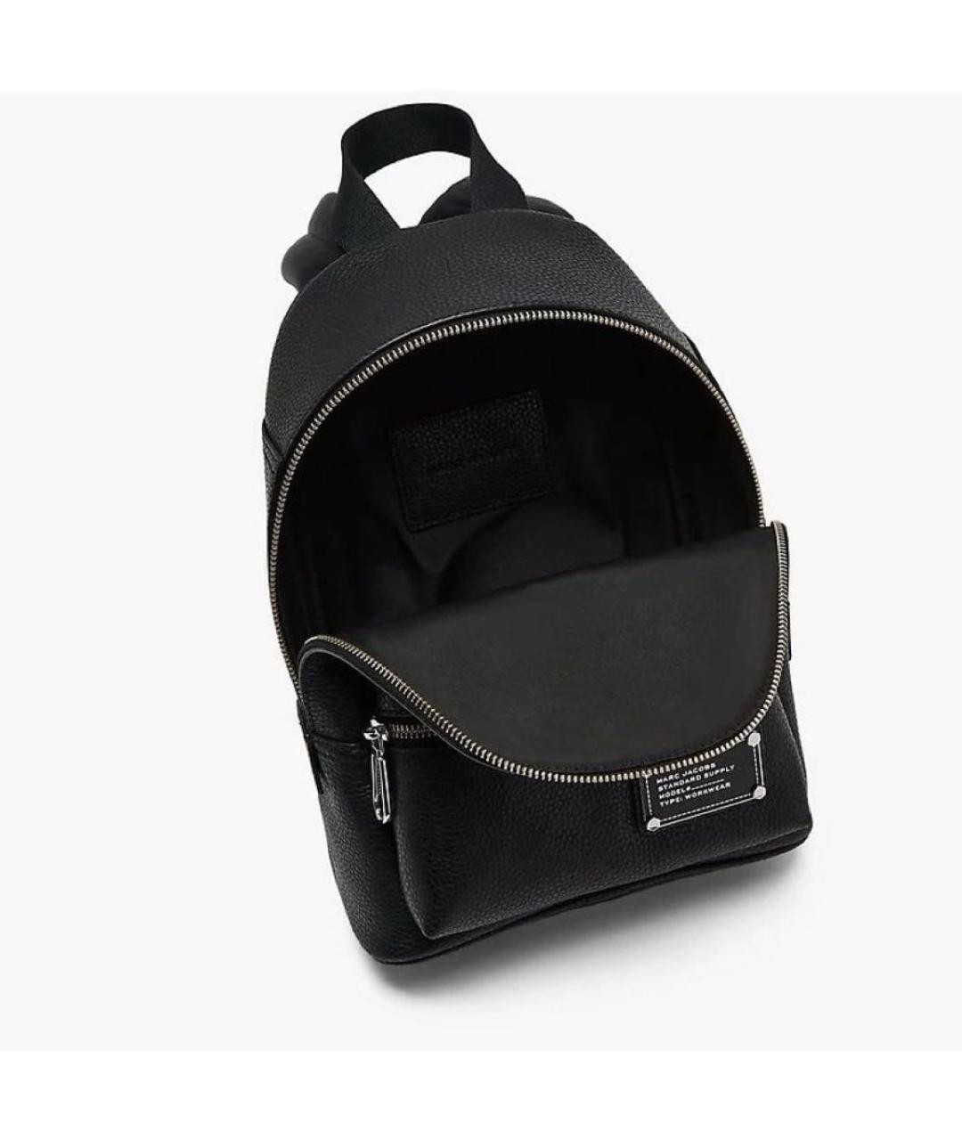 MARC JACOBS Черный кожаный рюкзак, фото 2