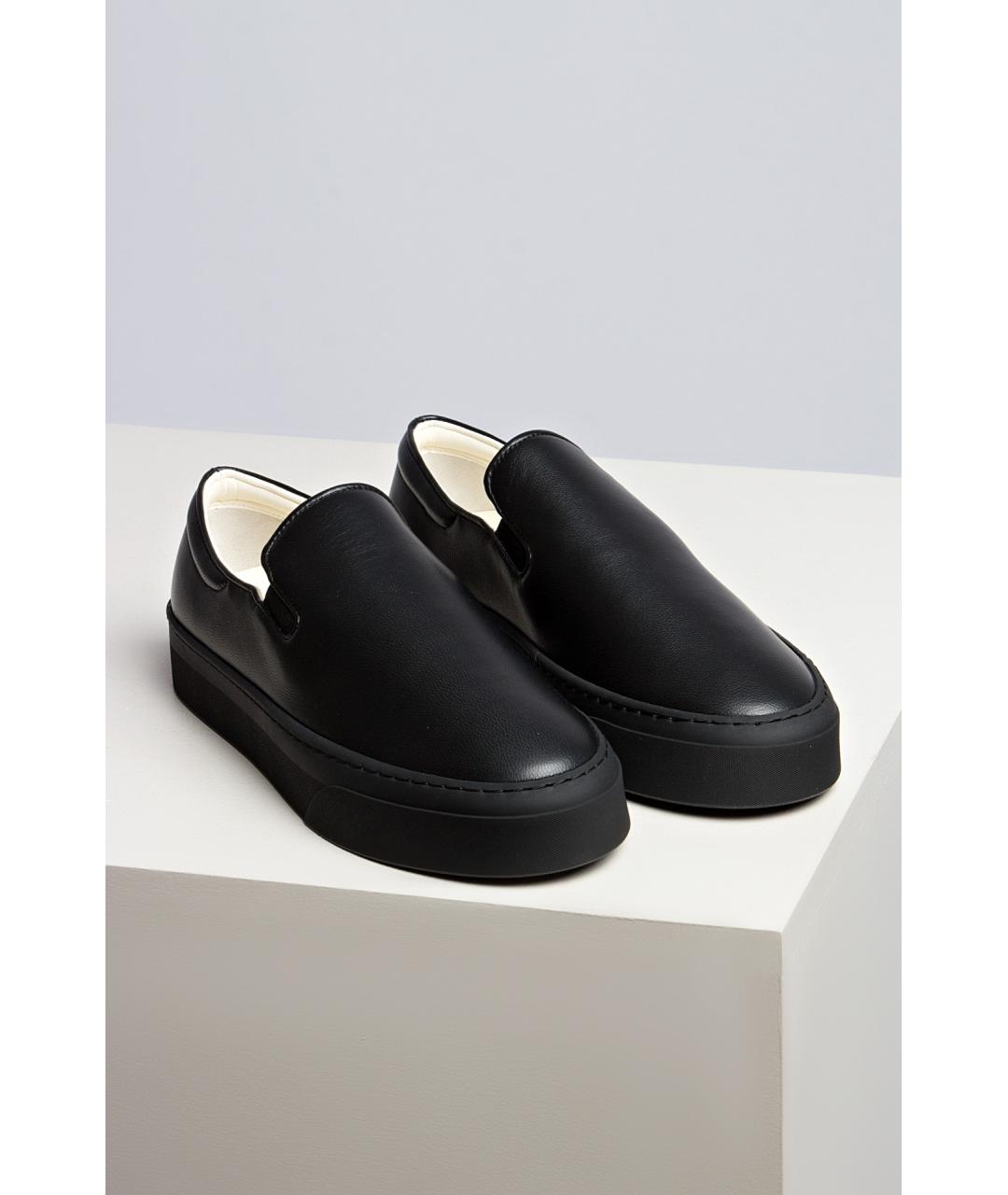 THE ROW Коричневые кожаные слипоны, фото 2