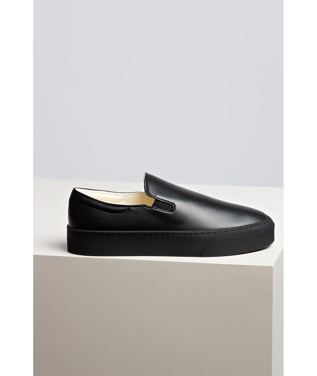 THE ROW Коричневые кожаные слипоны, фото 5