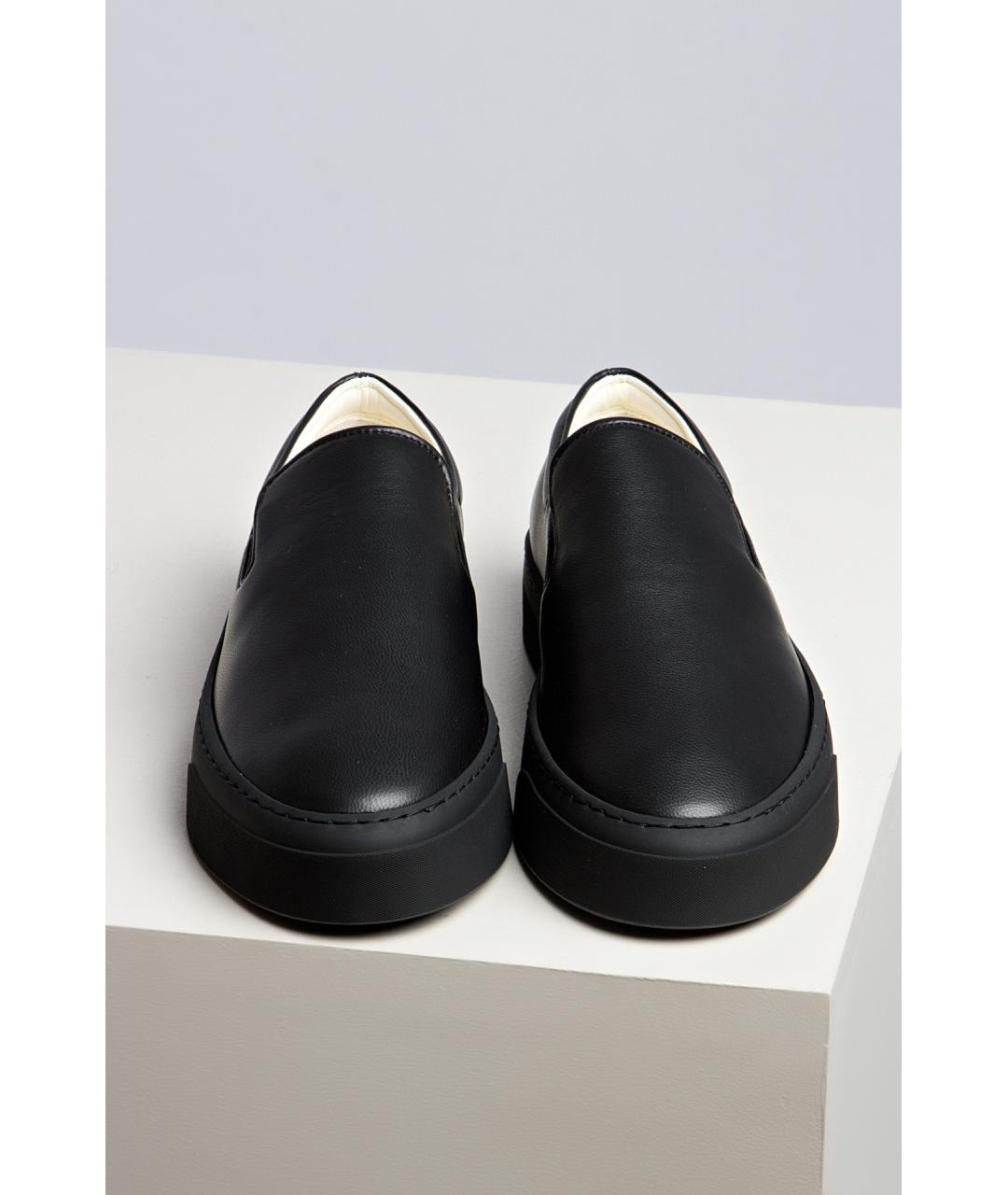 THE ROW Коричневые кожаные слипоны, фото 3