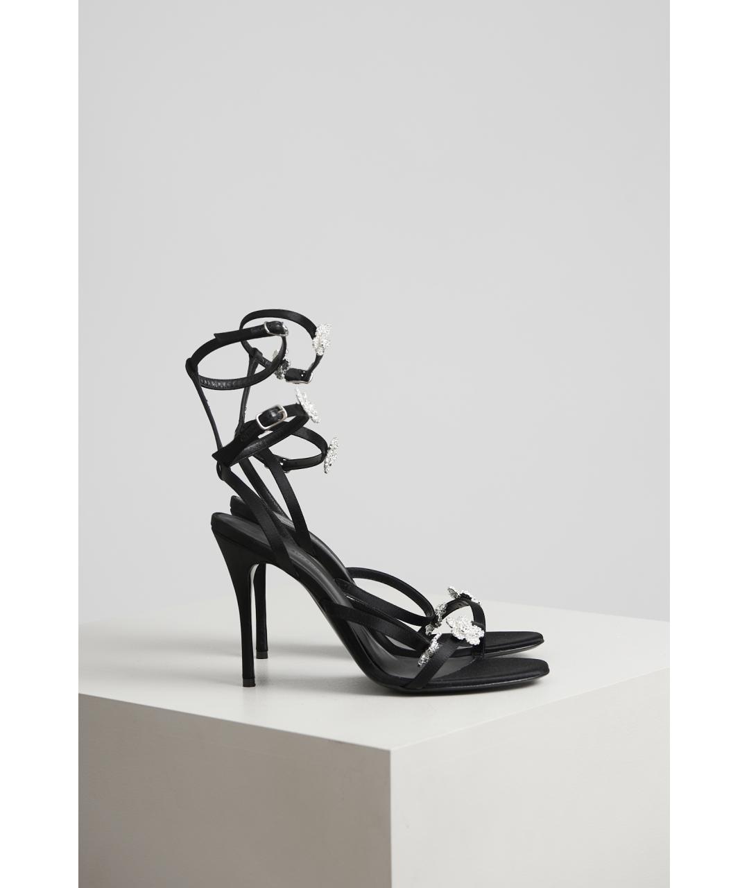 MAGDA BUTRYM Черные текстильные босоножки, фото 2