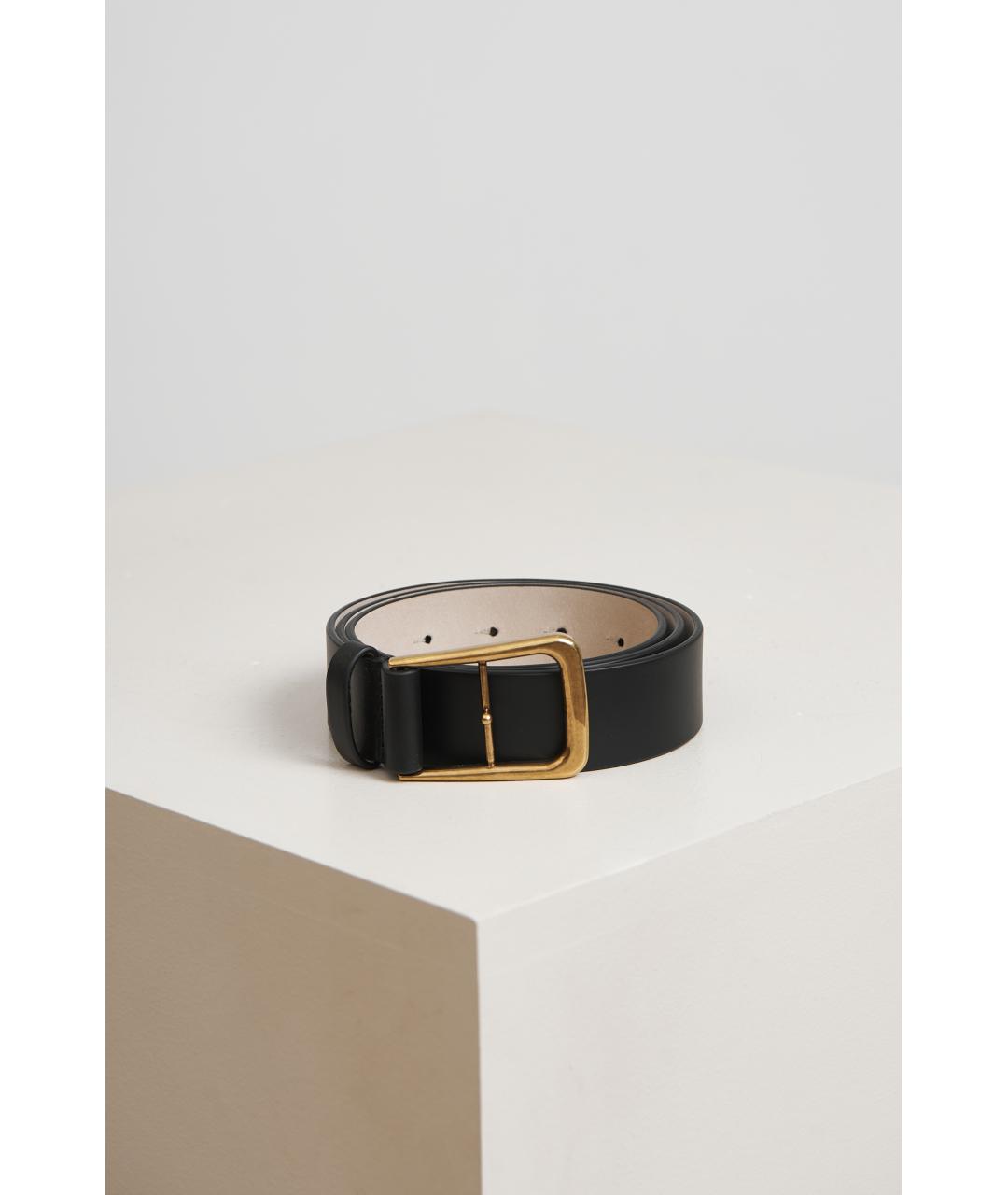 BRUNELLO CUCINELLI Черный кожаный ремень, фото 2