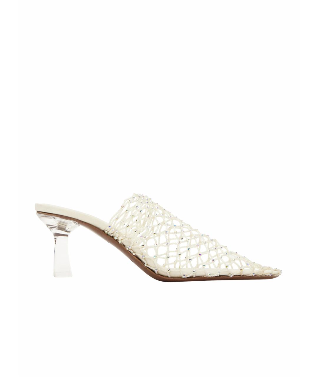 NEOUS Бежевые текстильные мюли, фото 1