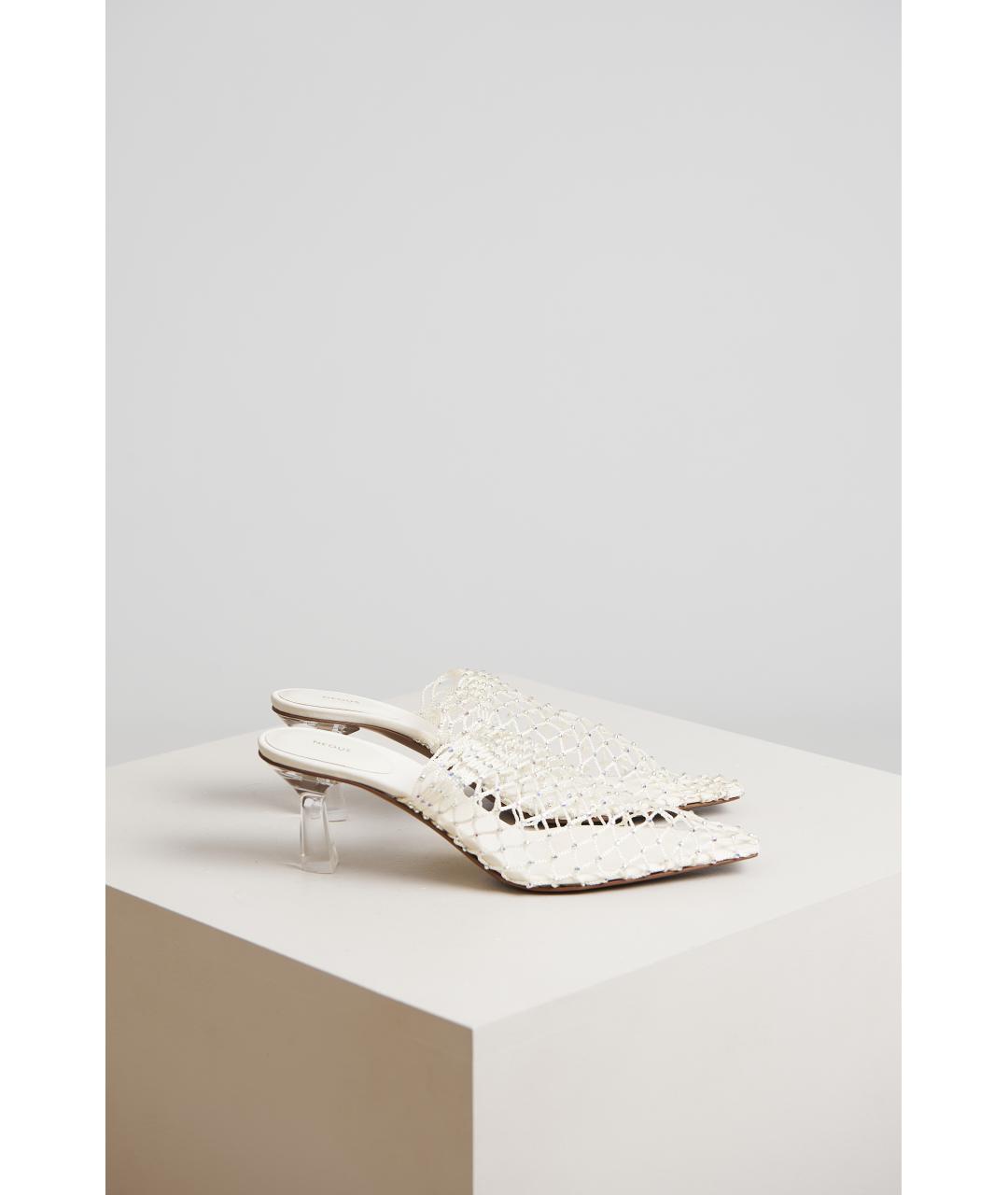 NEOUS Бежевые текстильные мюли, фото 2