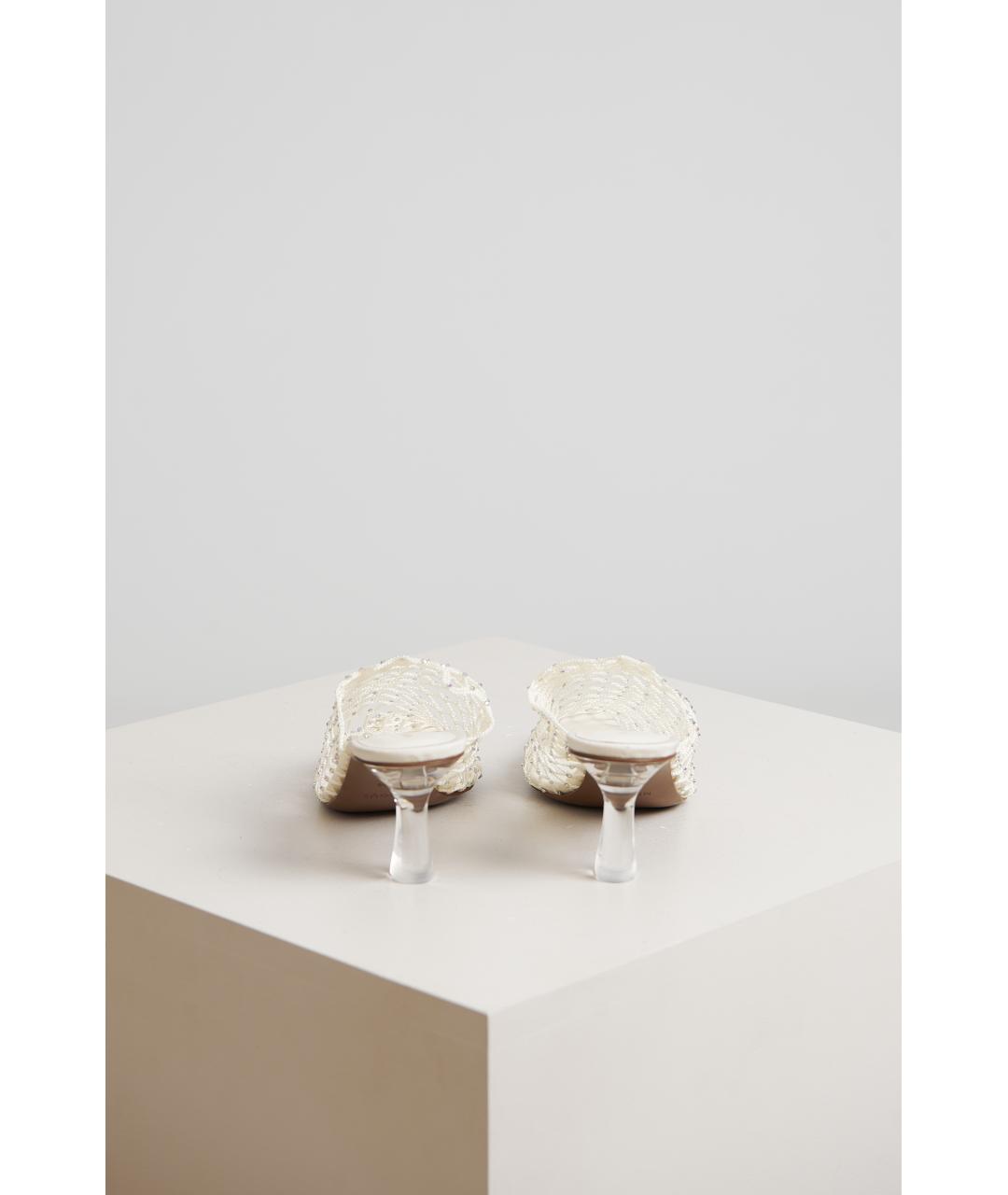 NEOUS Бежевые текстильные мюли, фото 3