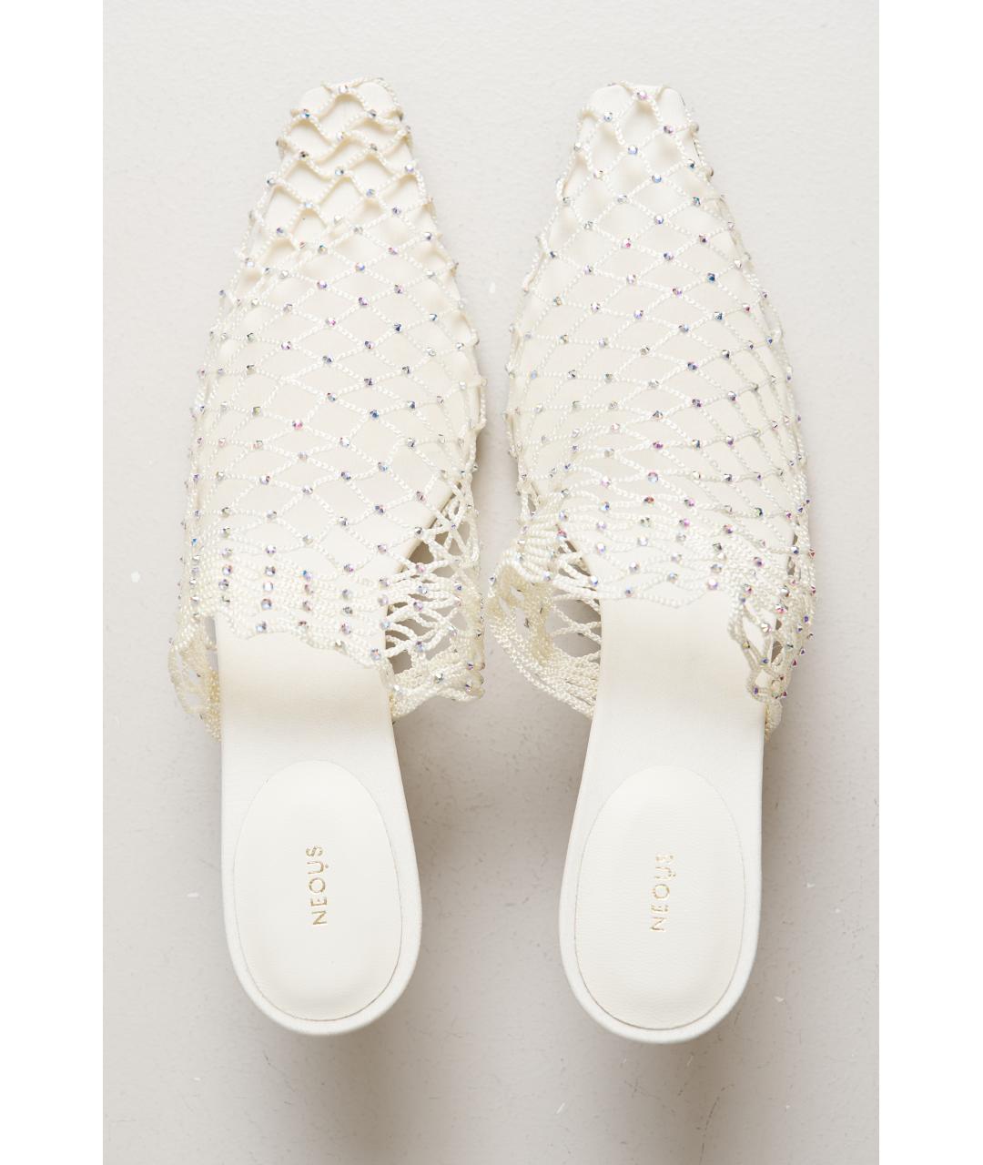 NEOUS Бежевые текстильные мюли, фото 6