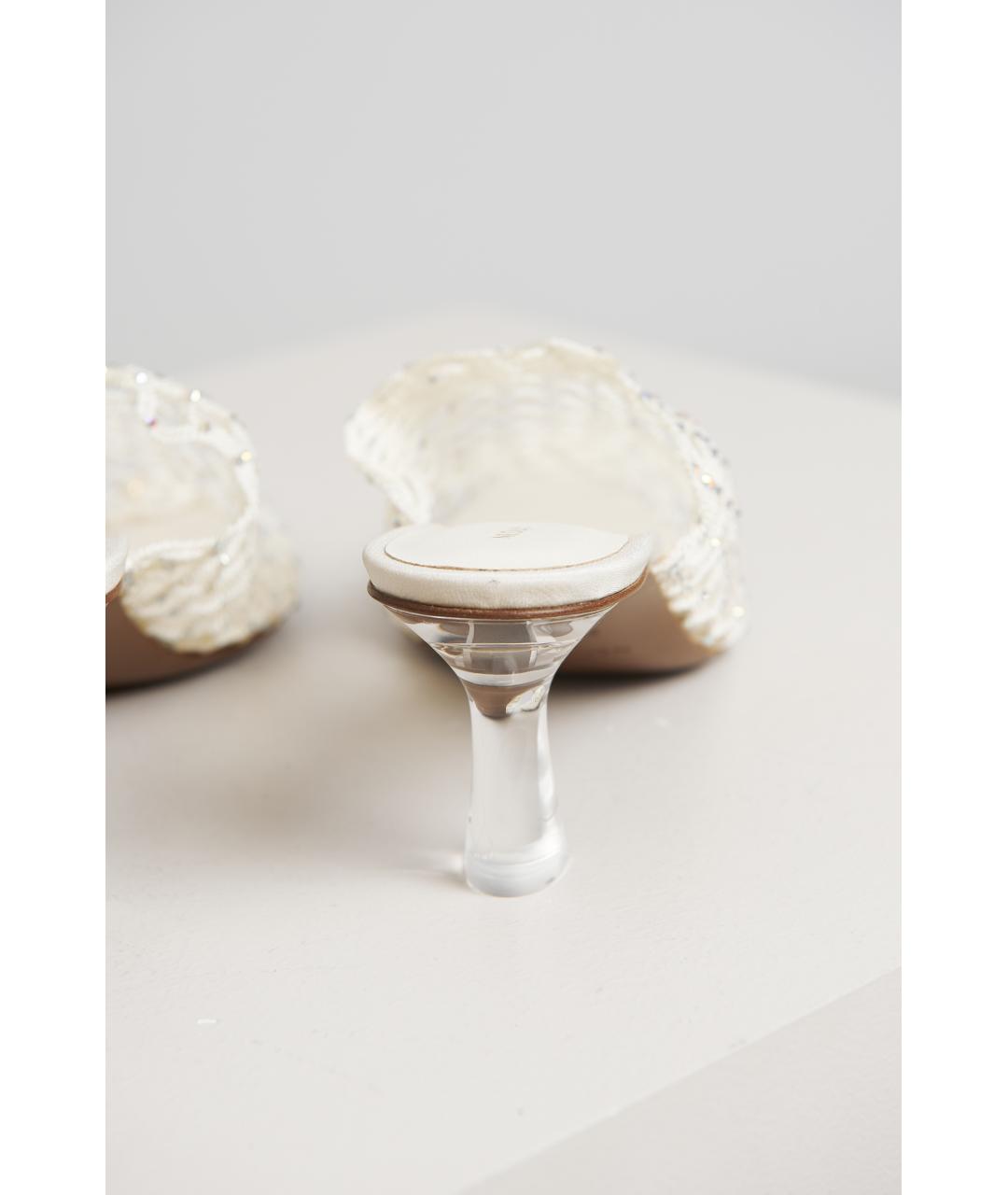 NEOUS Бежевые текстильные мюли, фото 4