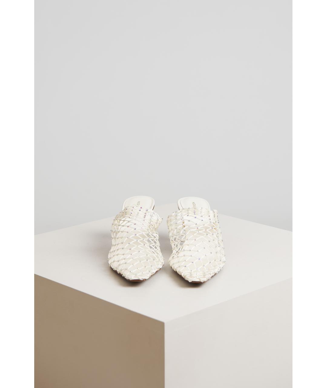 NEOUS Бежевые текстильные мюли, фото 5