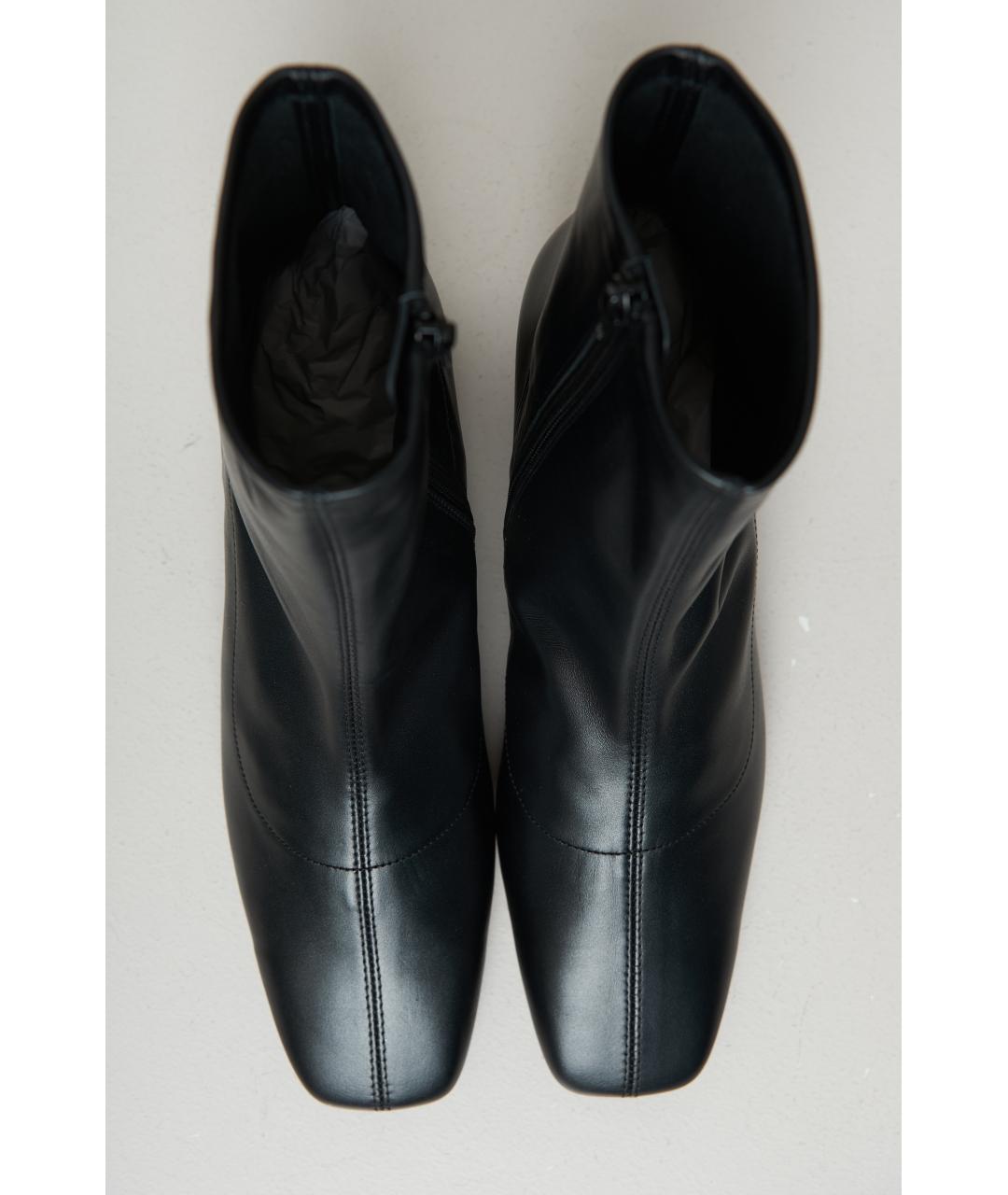 BY FAR Черные кожаные ботинки, фото 5