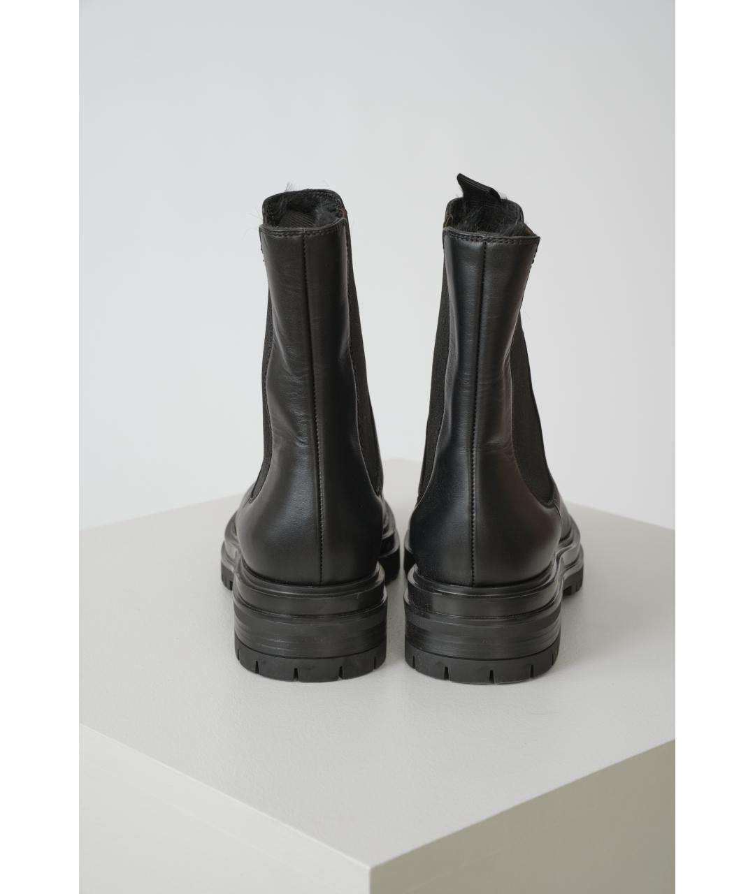 GIANVITO ROSSI Черные кожаные ботинки, фото 3