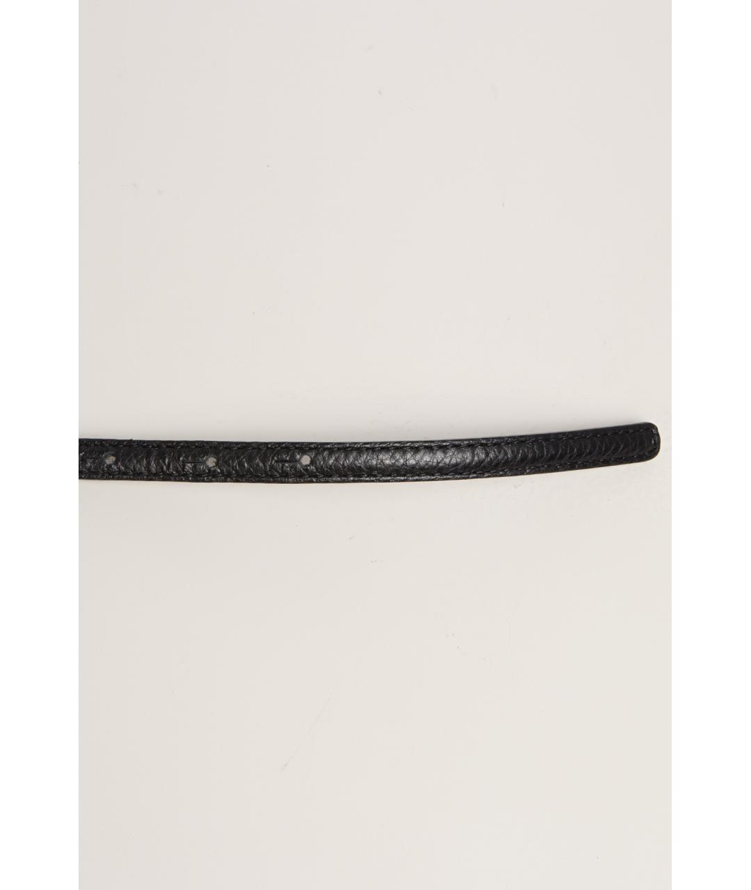 KITON Черный кожаный ремень, фото 4