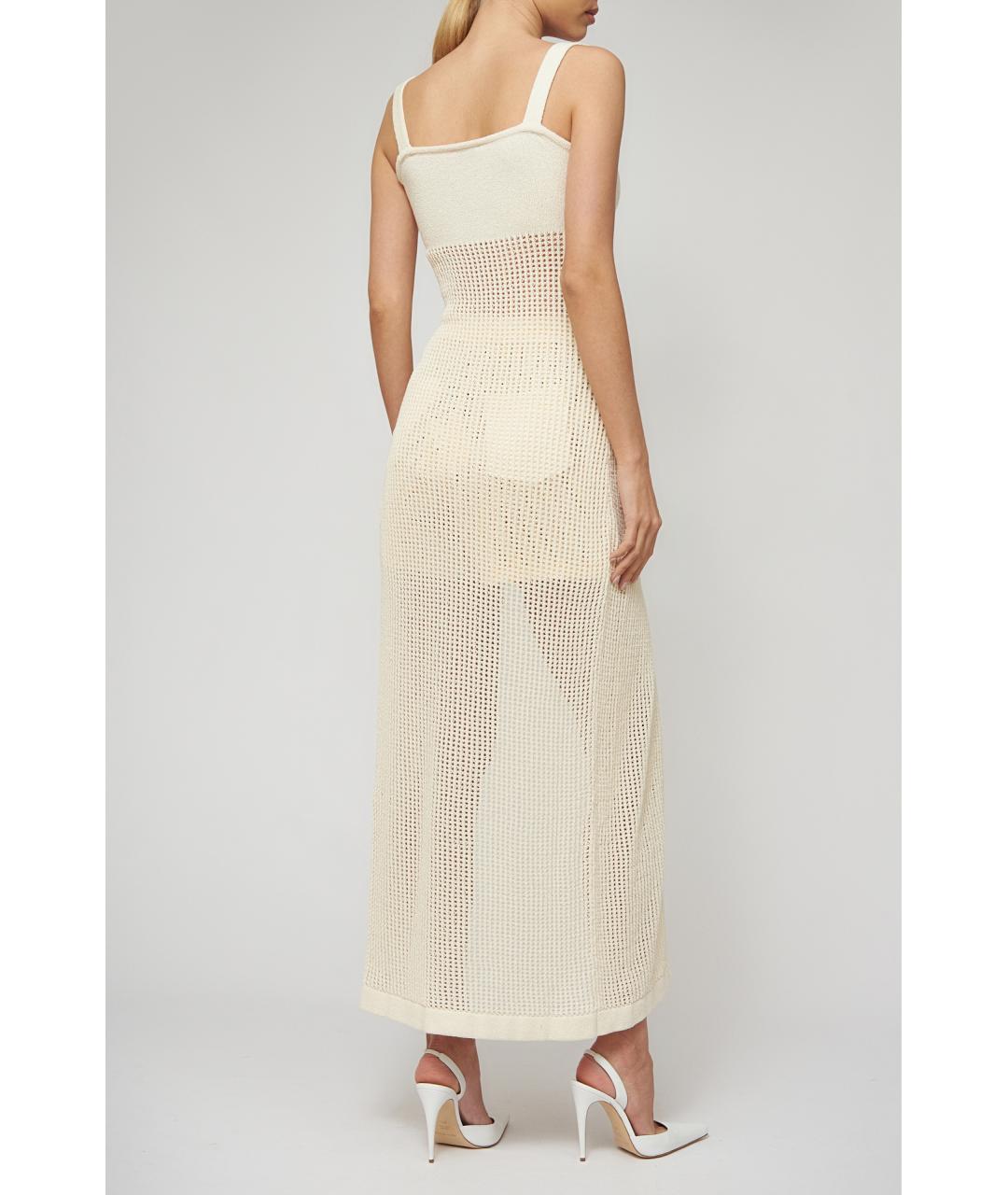 NANUSHKA Бежевое хлопковое платье, фото 5