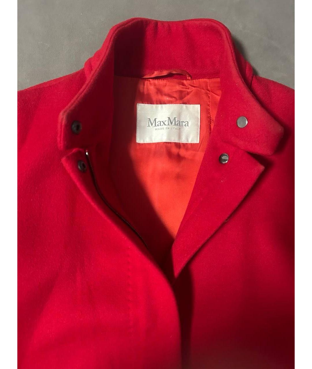 MAX MARA Красное шерстяное пальто, фото 3