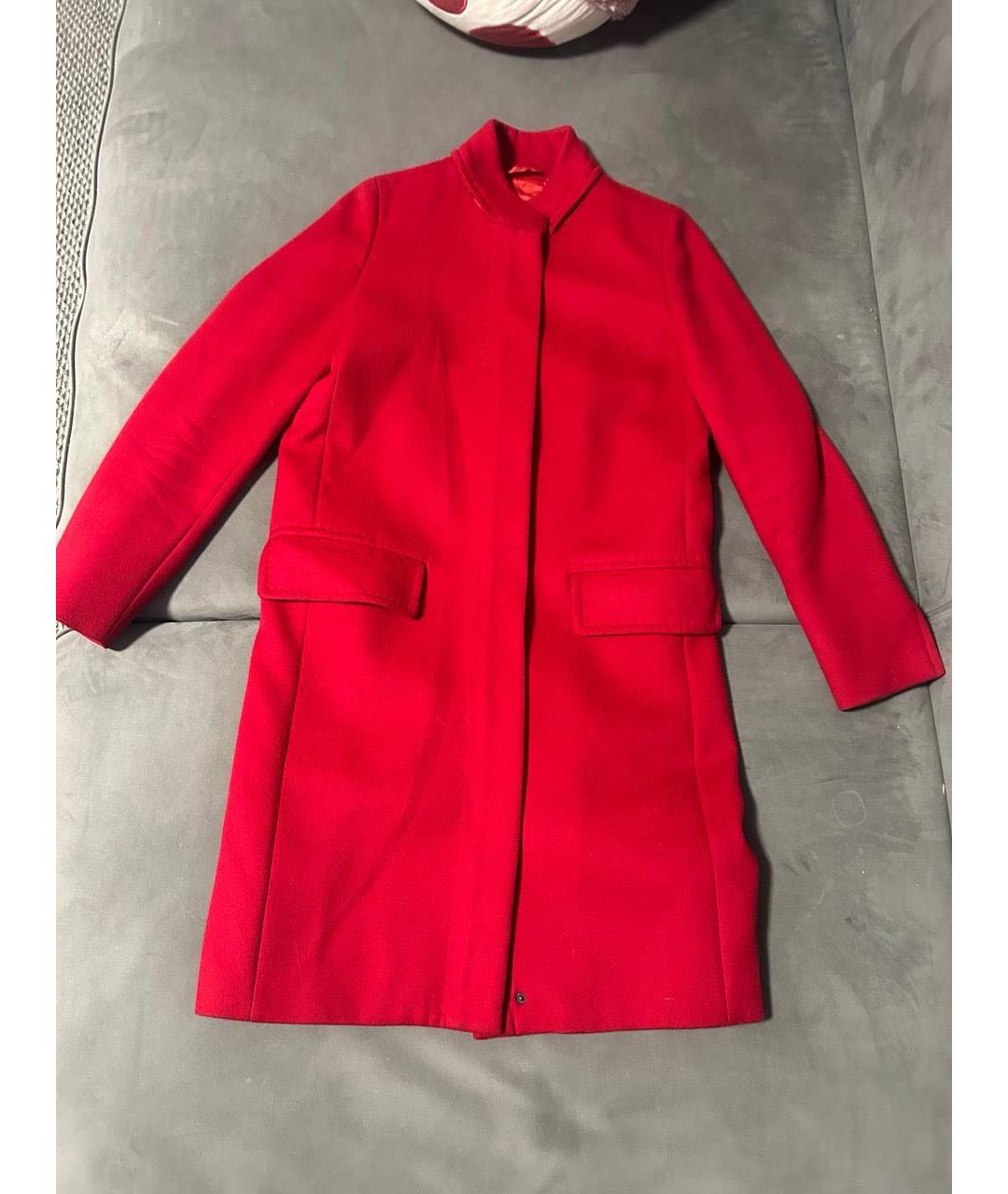 MAX MARA Красное шерстяное пальто, фото 9