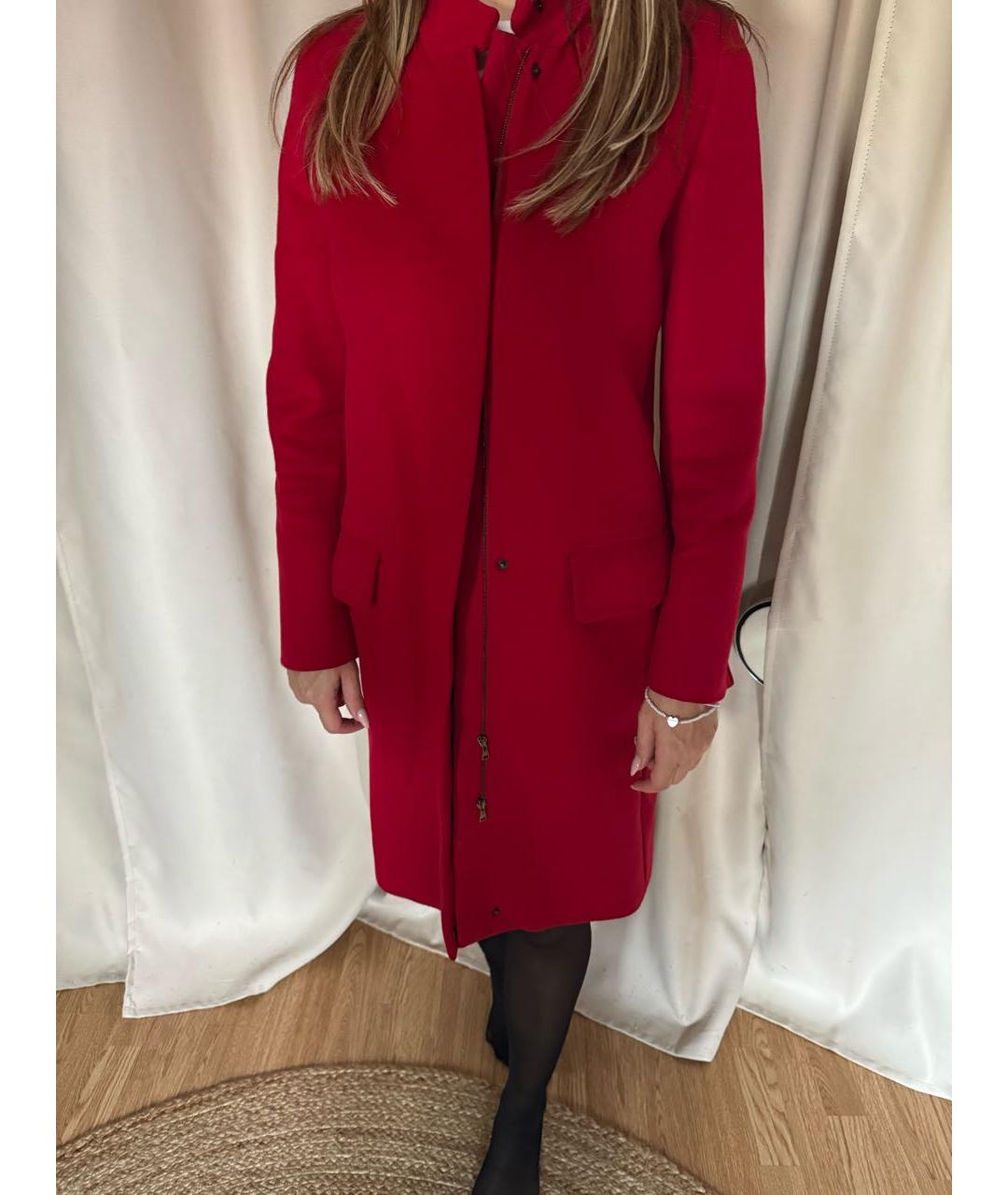 MAX MARA Красное шерстяное пальто, фото 5
