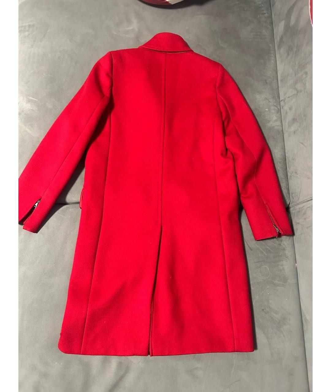 MAX MARA Красное шерстяное пальто, фото 7