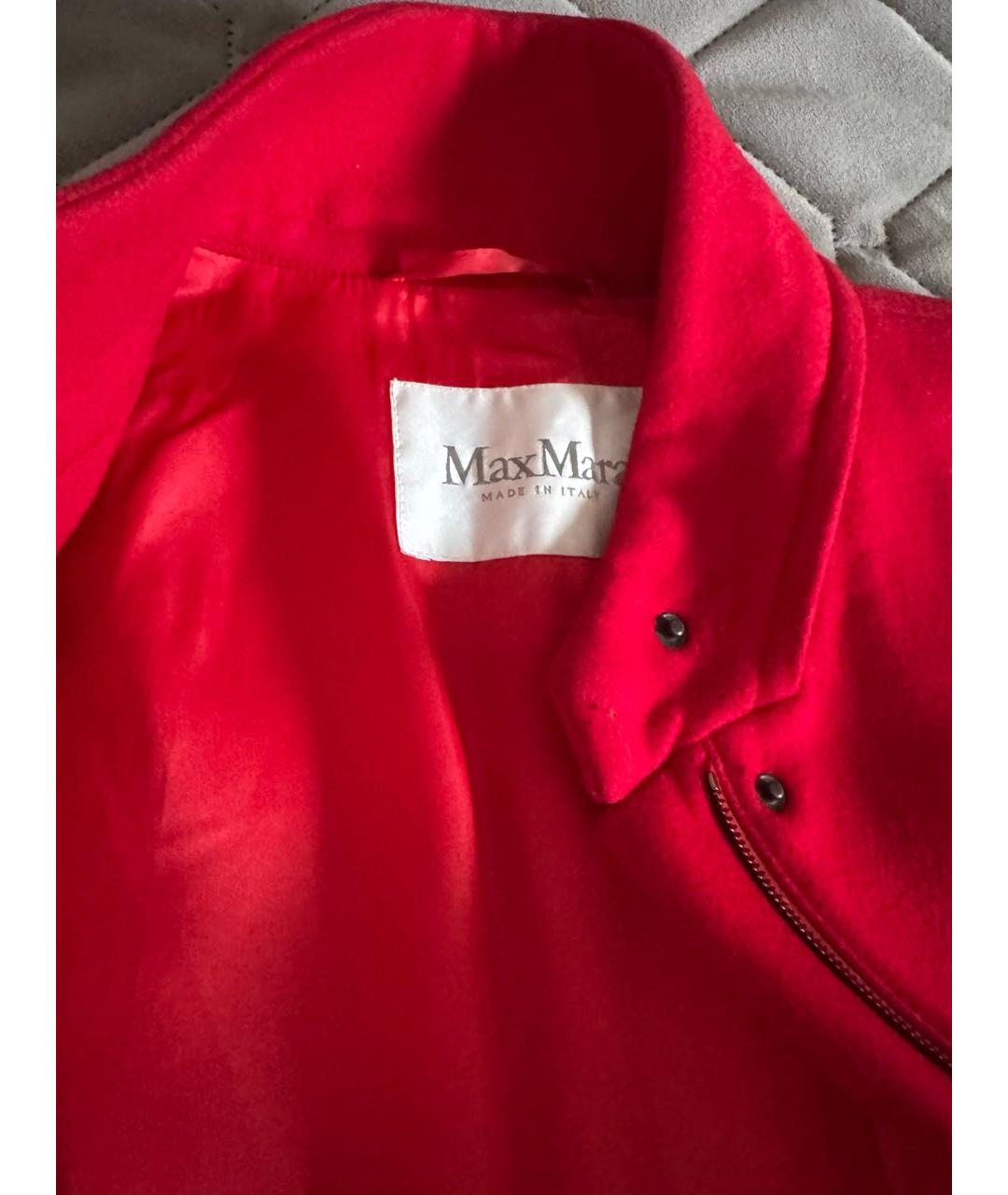 MAX MARA Красное шерстяное пальто, фото 2