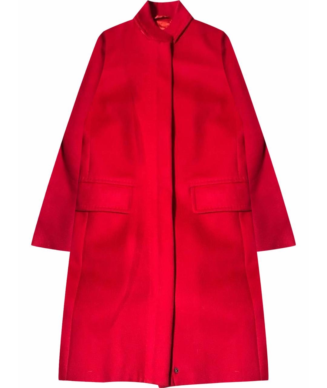 MAX MARA Красное шерстяное пальто, фото 1