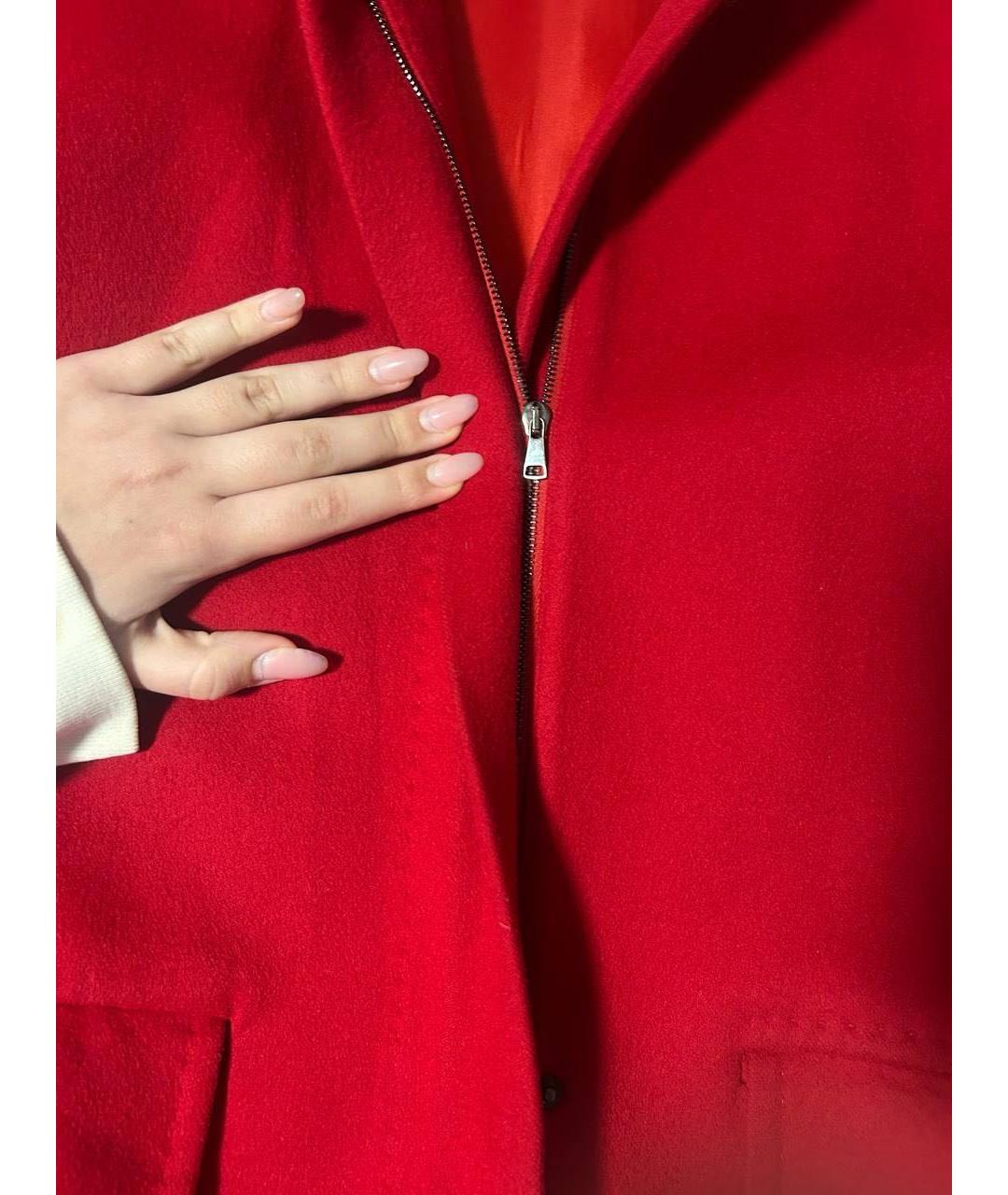 MAX MARA Красное шерстяное пальто, фото 4