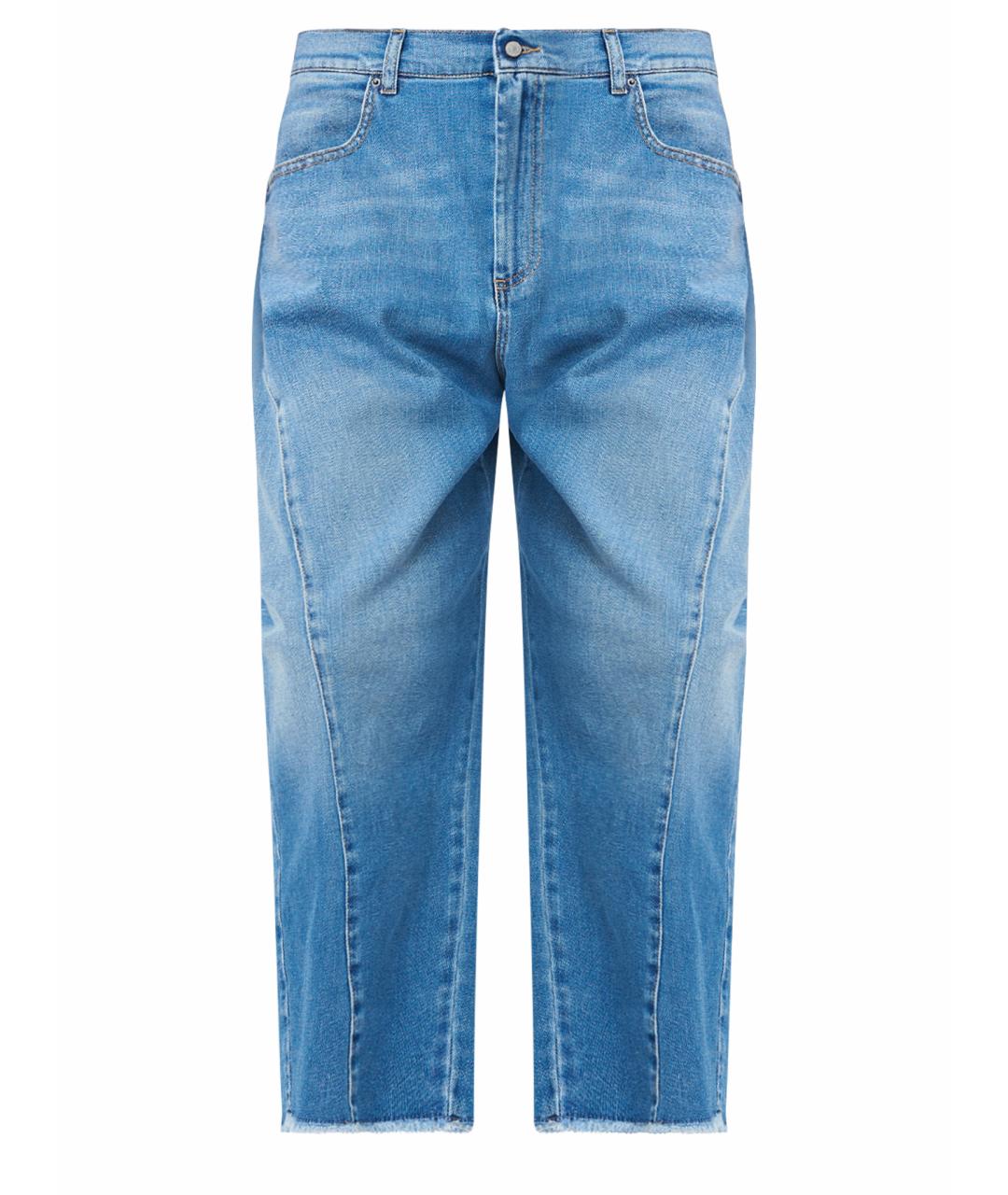 FABIANA FILIPPI Темно-синие хлопковые прямые джинсы, фото 1